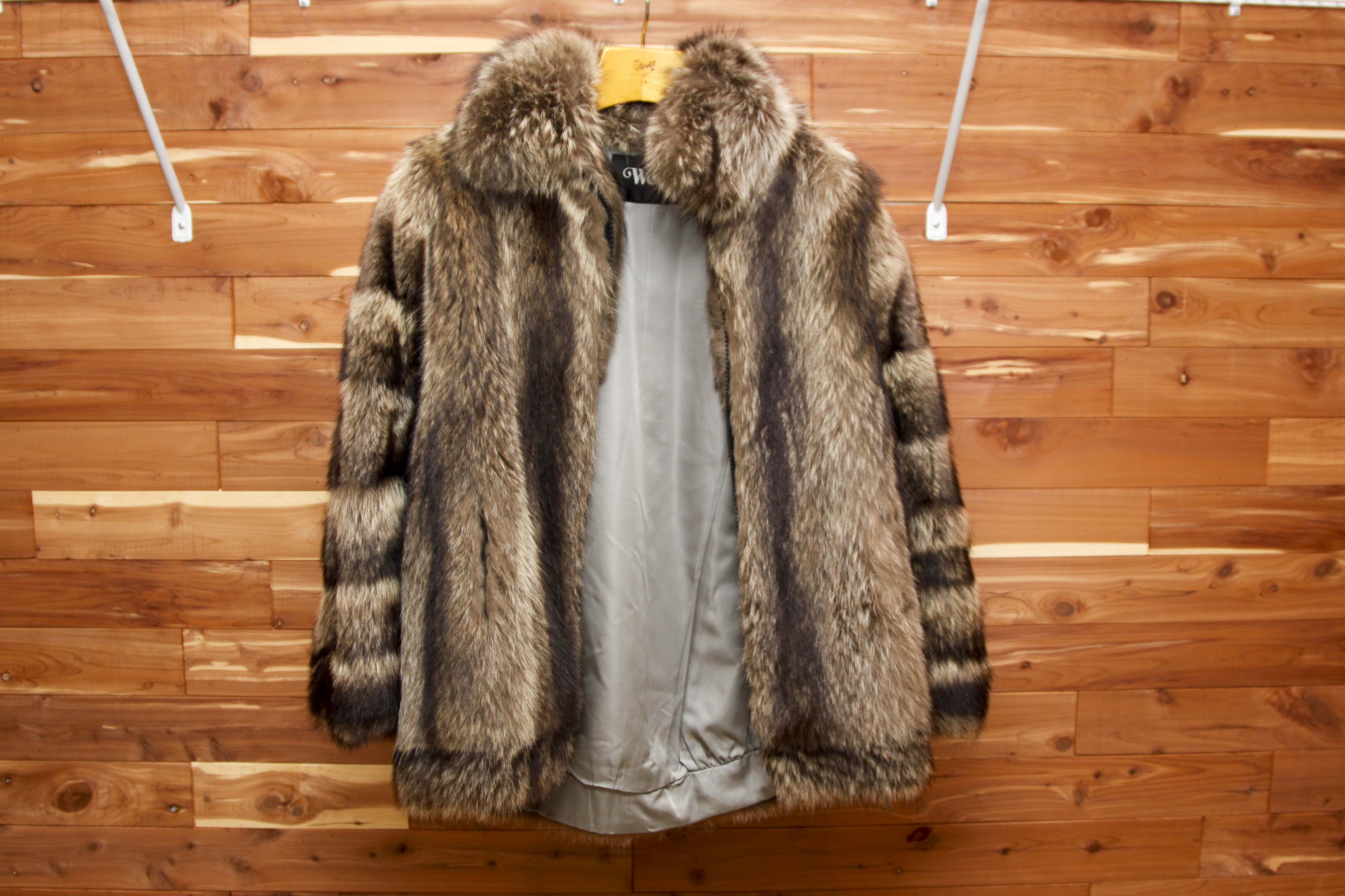 Weiss Raccoon Fur Jacket