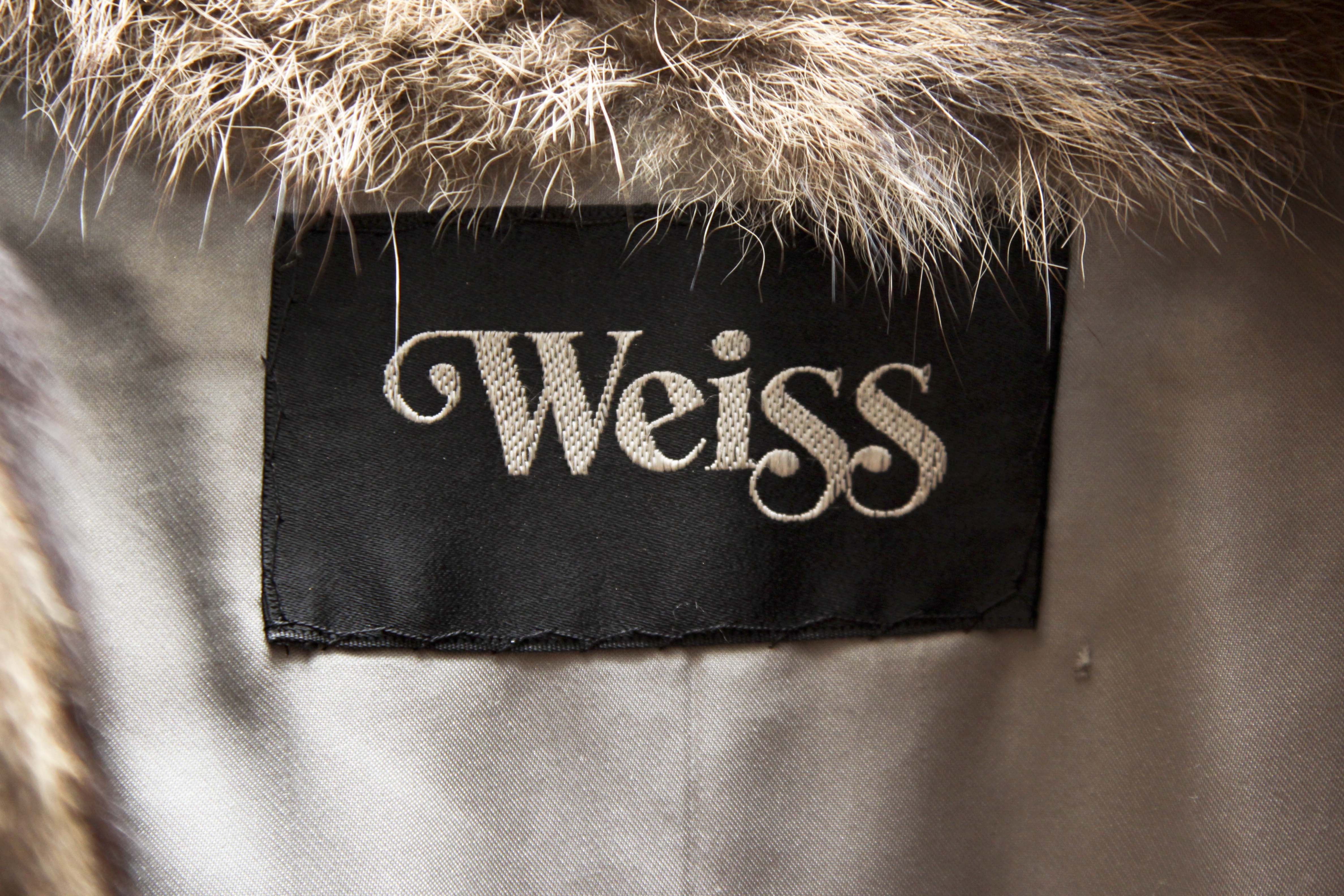 Weiss Raccoon Fur Jacket