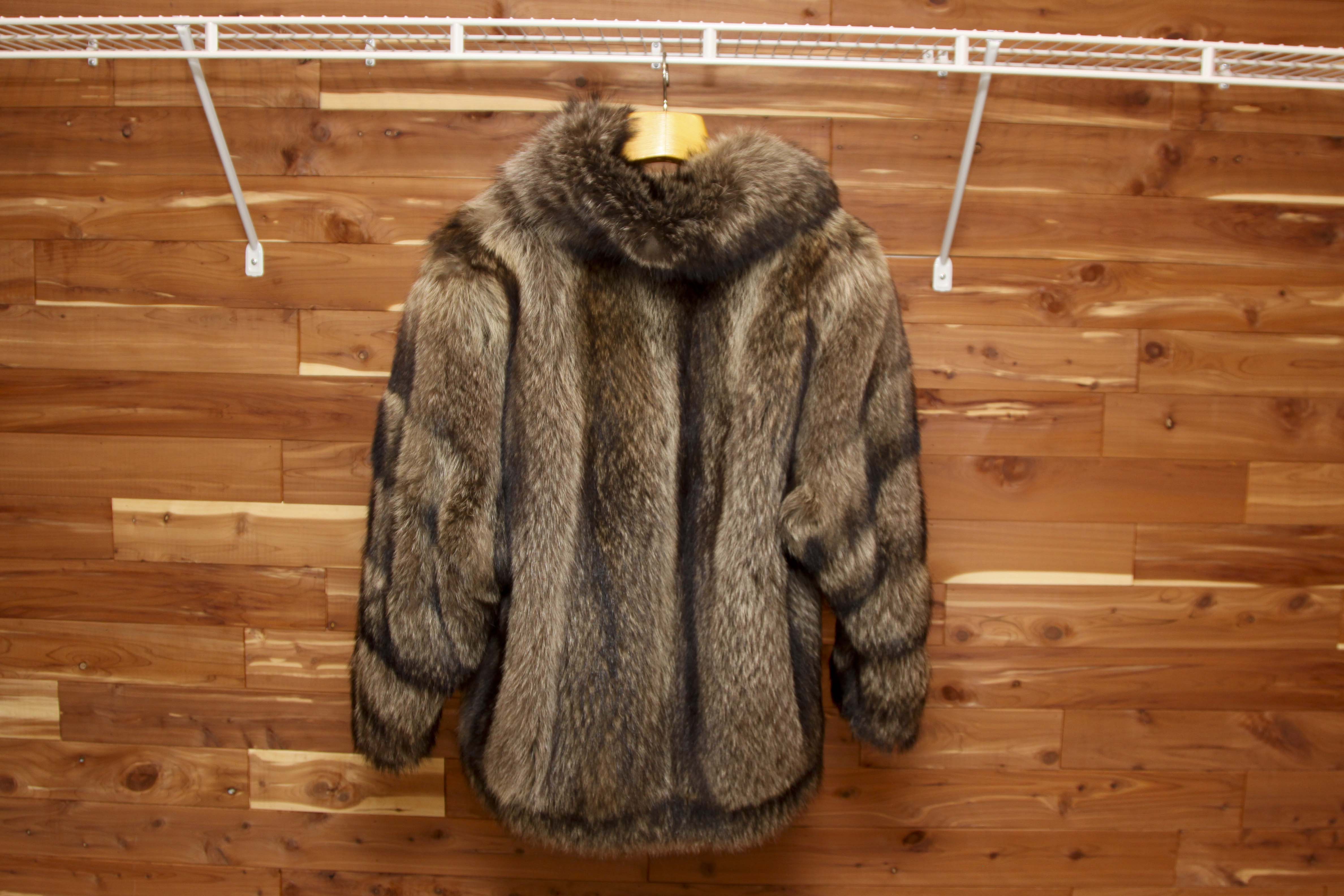Weiss Raccoon Fur Jacket