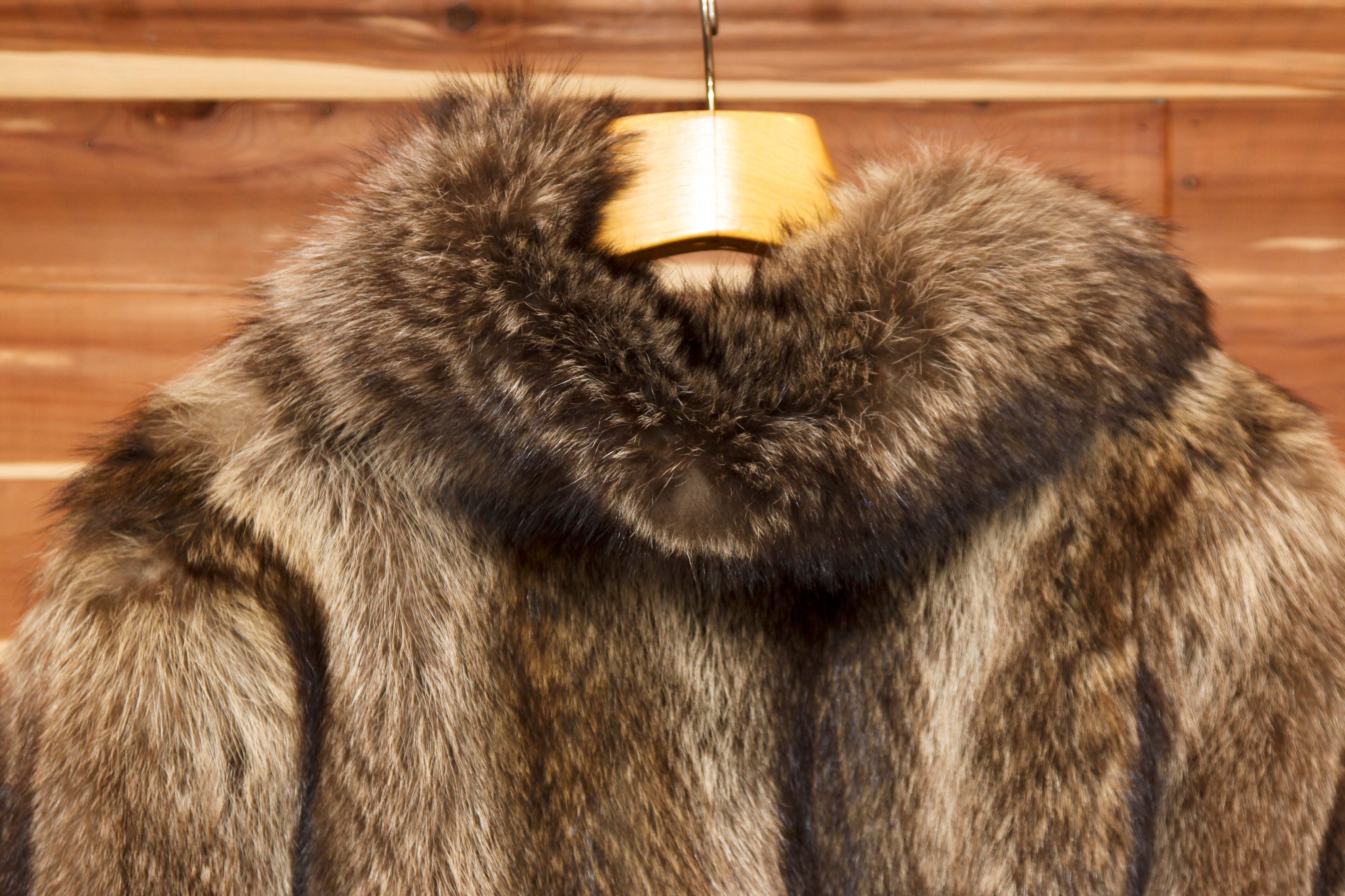 Weiss Raccoon Fur Jacket