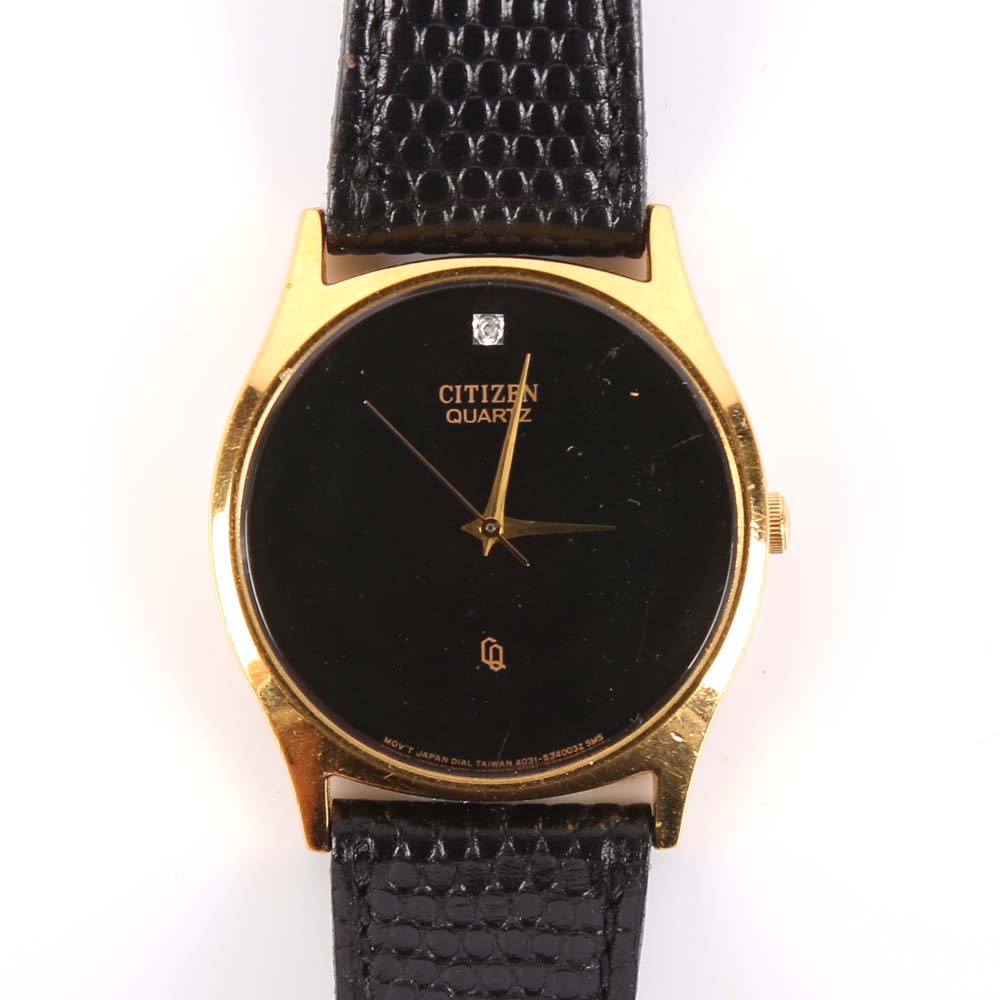 Citizen Gold Tone and Diamond Watch