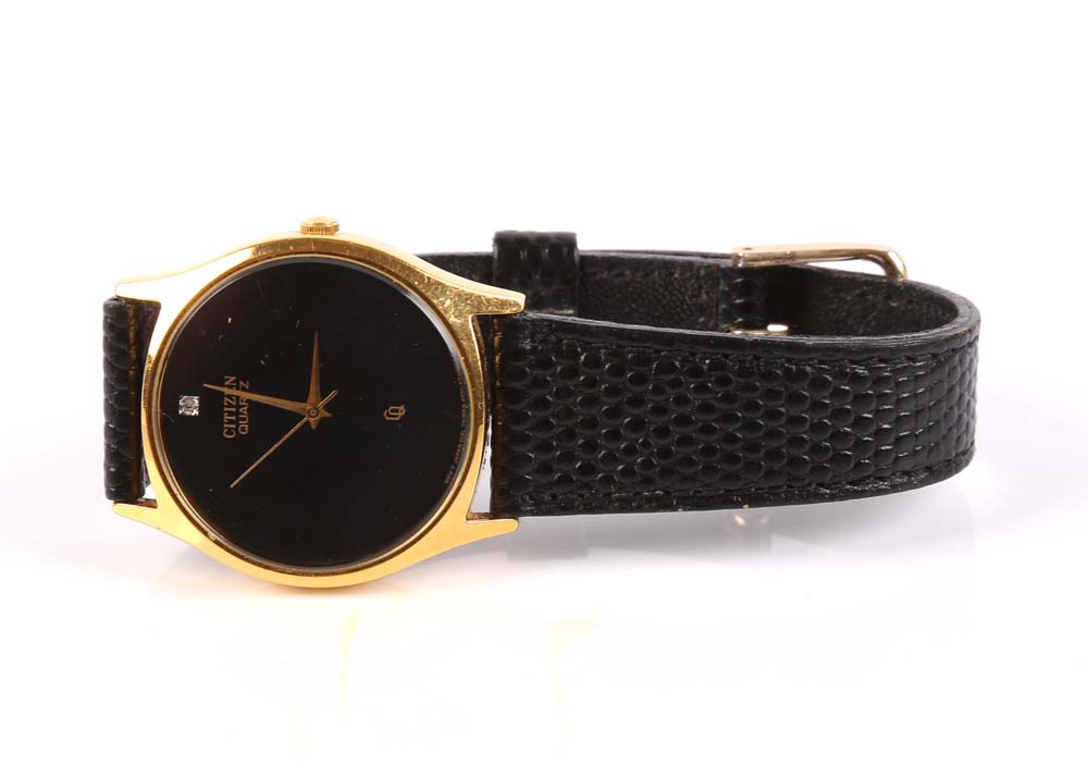 Citizen Gold Tone and Diamond Watch