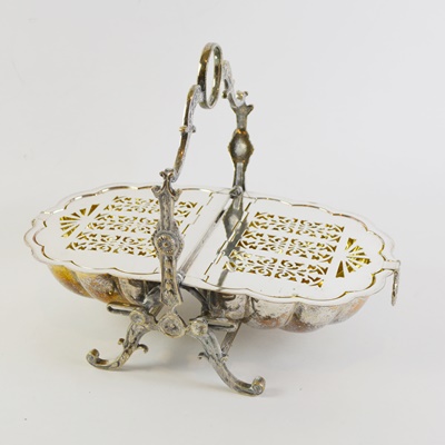 Vintage Victorian Style Silver Plate Bun Warmer