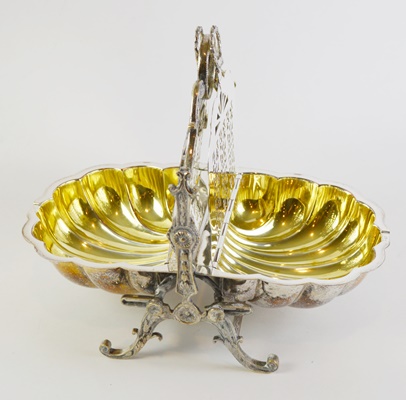 Vintage Victorian Style Silver Plate Bun Warmer