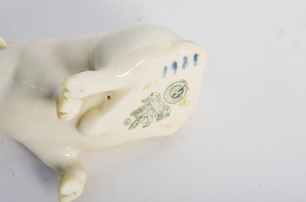 Assortment of Decorative Items including Aynsley China Plate and Belleek Pig