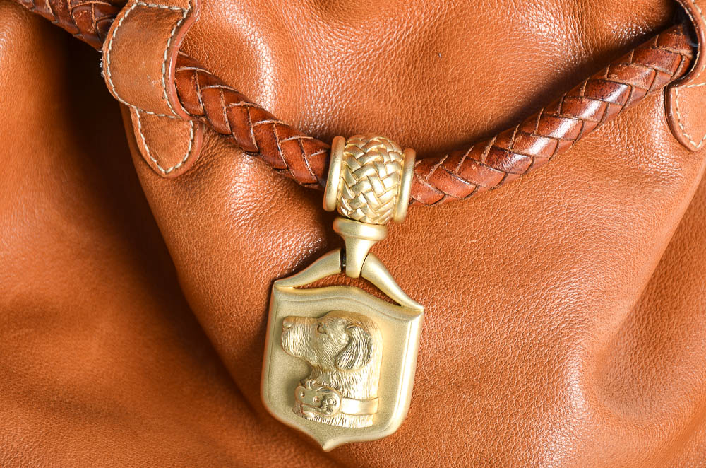 B. Kieselstein-Cord Leather Bucket Bag