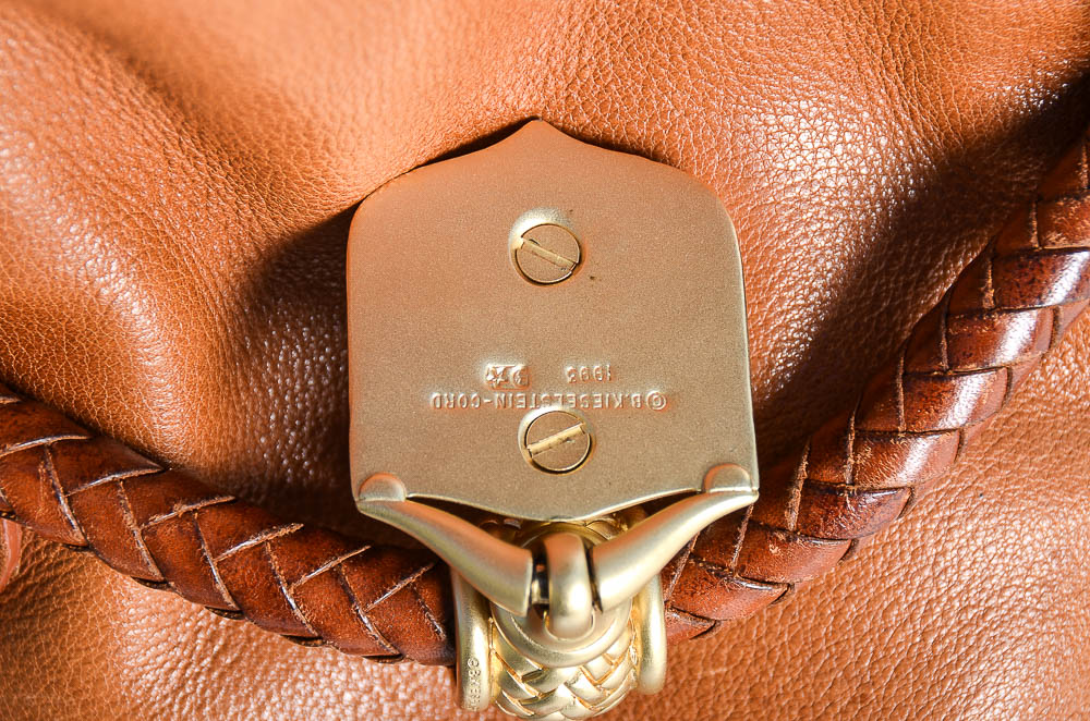 B. Kieselstein-Cord Leather Bucket Bag