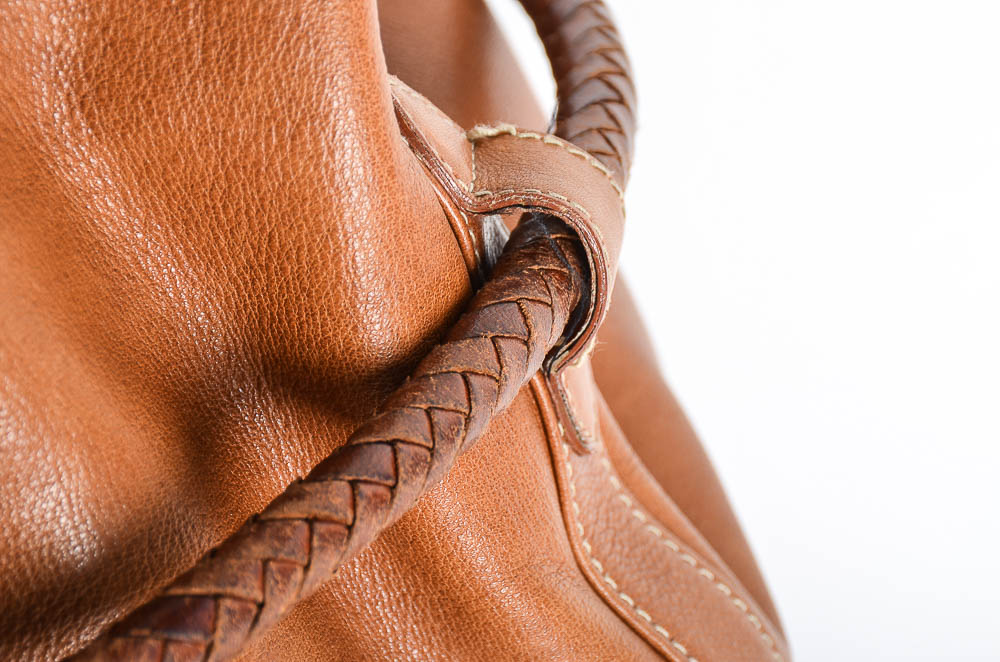 B. Kieselstein-Cord Leather Bucket Bag