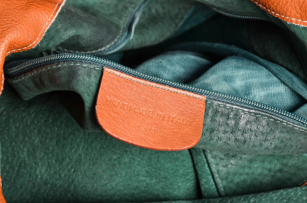 B. Kieselstein-Cord Leather Bucket Bag