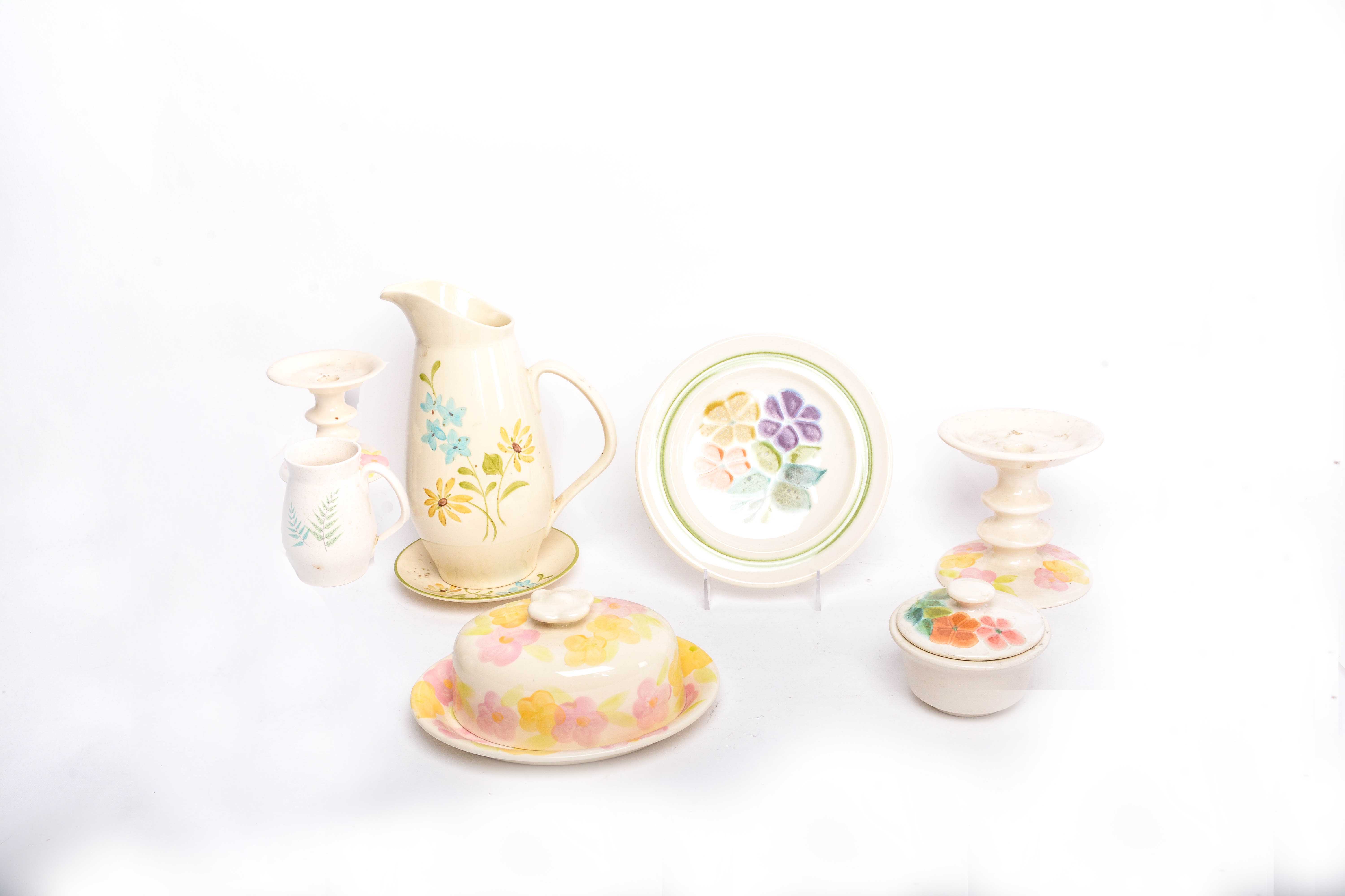 Collection of Franciscan Ware Floral Tableware