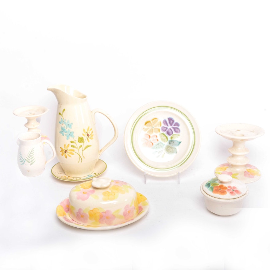 Collection of Franciscan Ware Floral Tableware