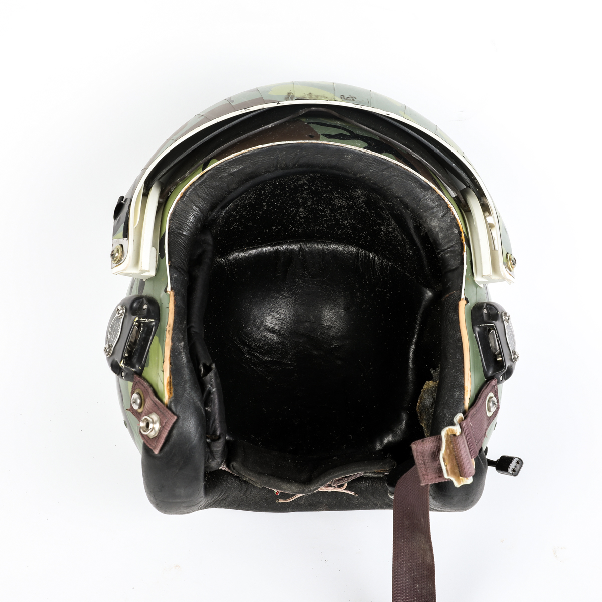 Vietnam War Fighter Pilot Helmet with Bag and "Thunderchief" by Don Henry