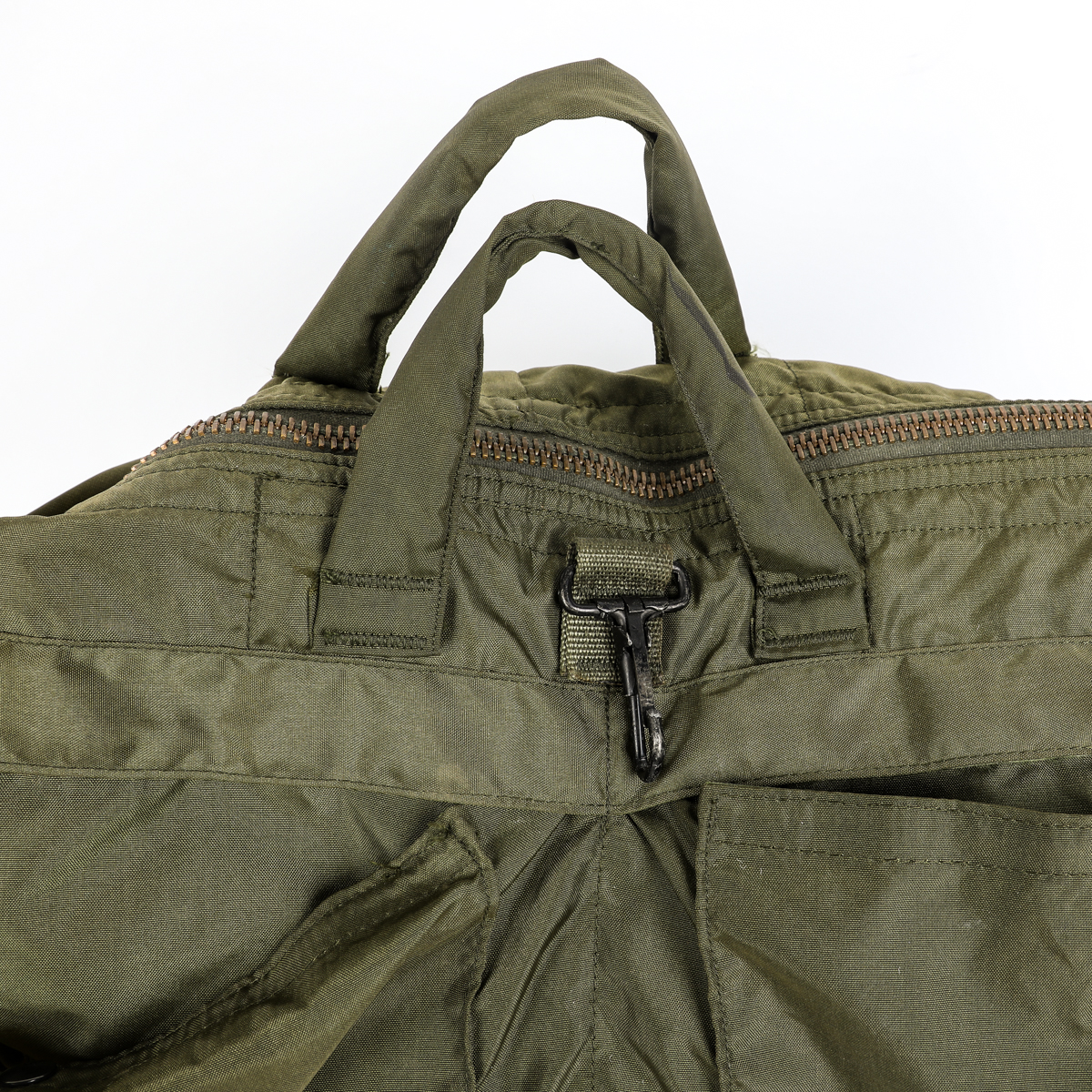 Vietnam War Fighter Pilot Helmet with Bag and "Thunderchief" by Don Henry