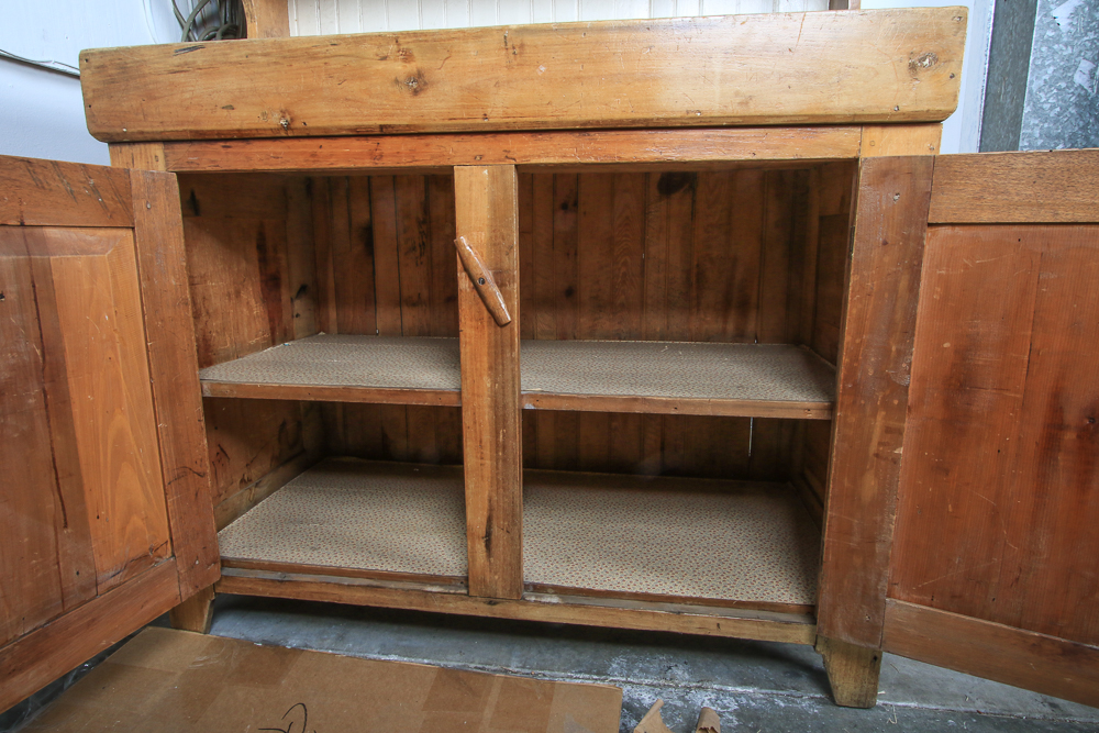 Antique  Country  Dry Sink Cupboard