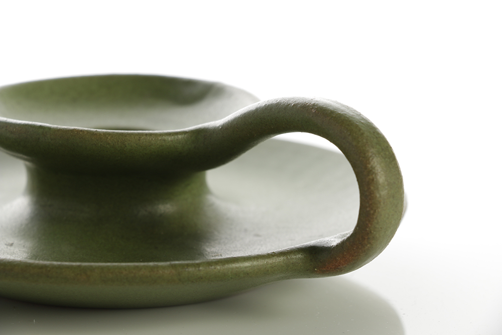 Marblehead Green Candle Holder