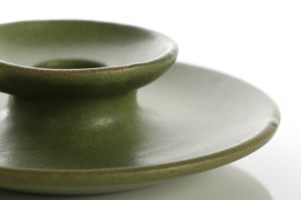 Marblehead Green Candle Holder