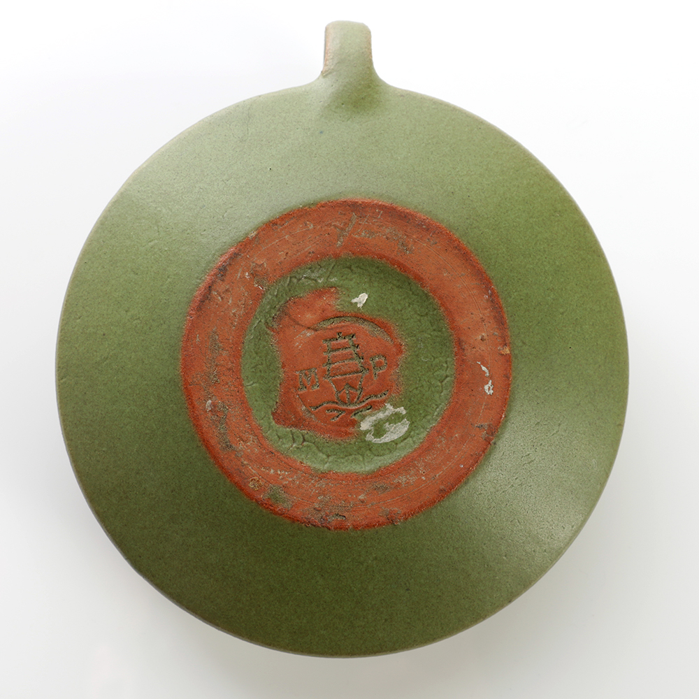 Marblehead Green Candle Holder