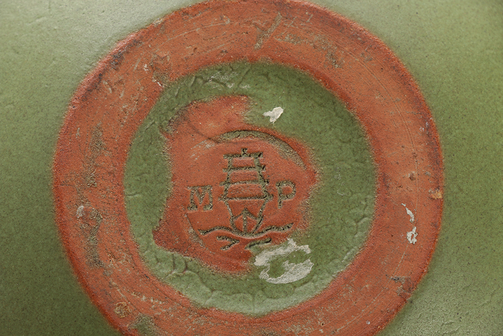 Marblehead Green Candle Holder