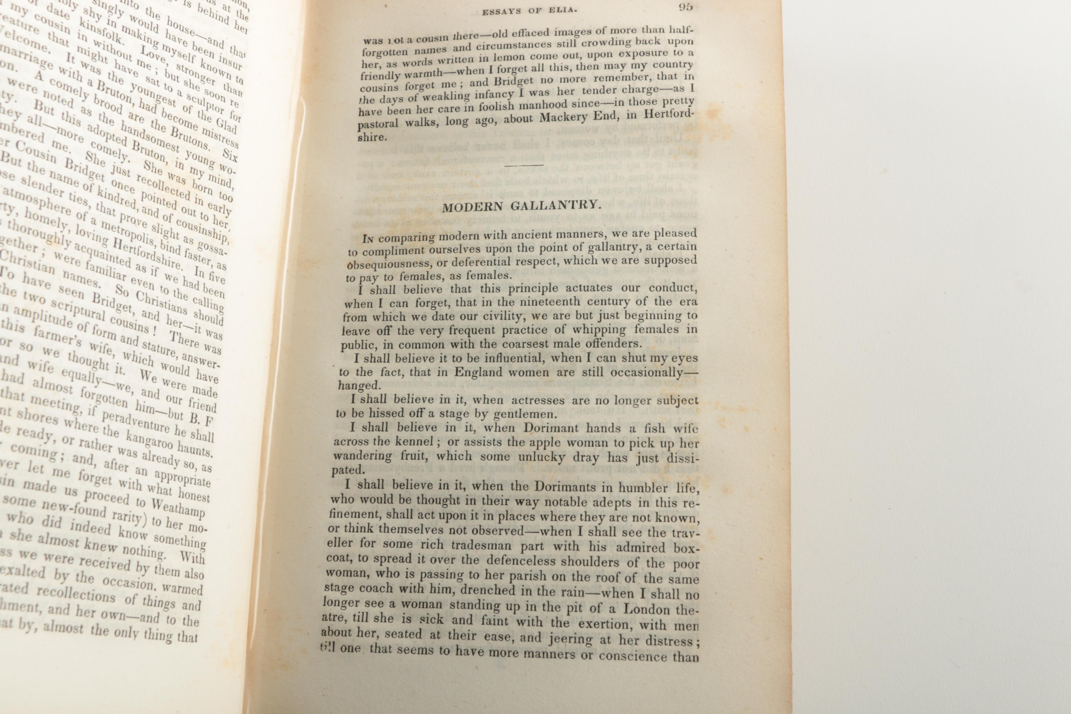 1864 Two-Volume "The Works of Charles Lamb" by Sir Thomas Noon Talfourd