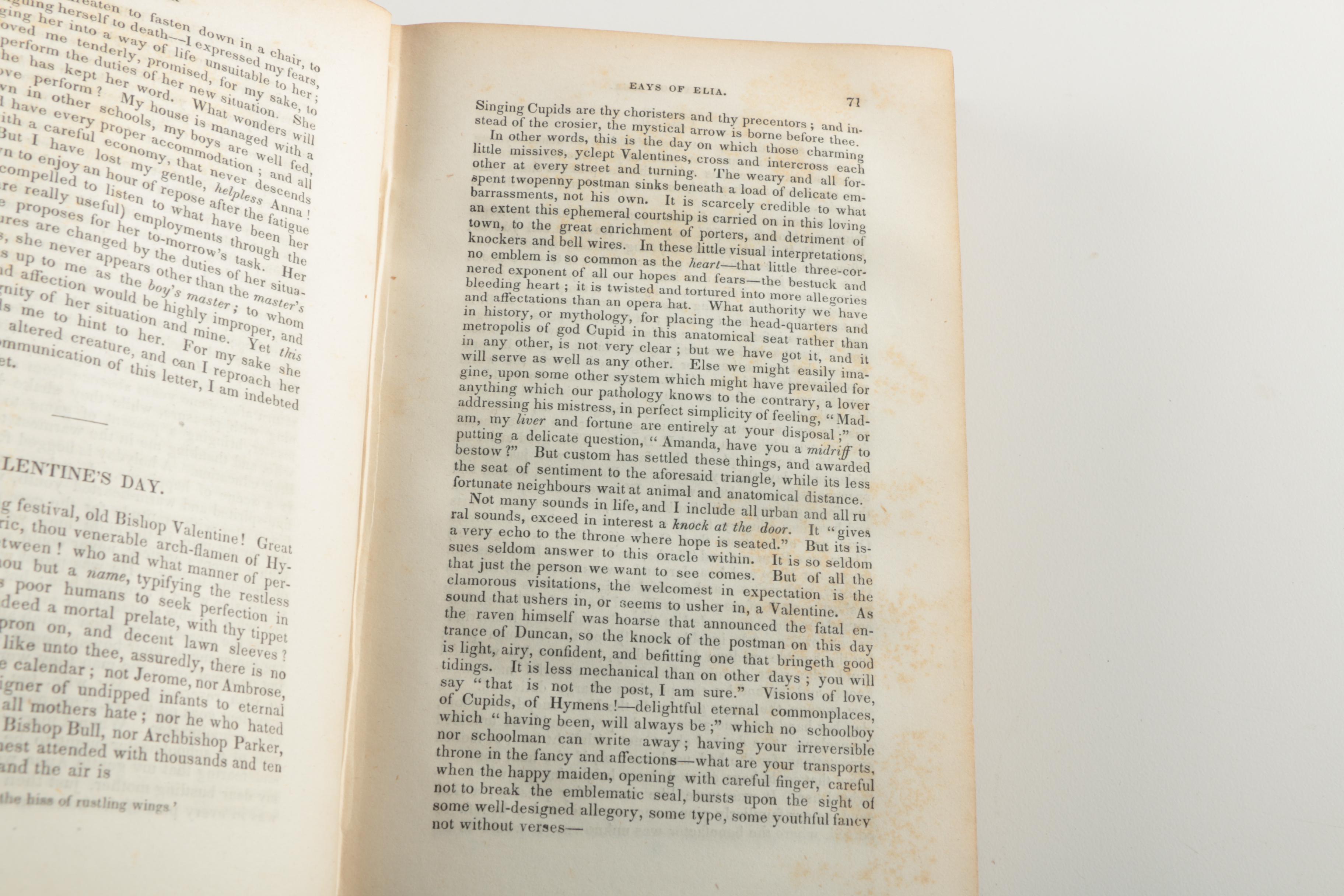 1864 Two-Volume "The Works of Charles Lamb" by Sir Thomas Noon Talfourd