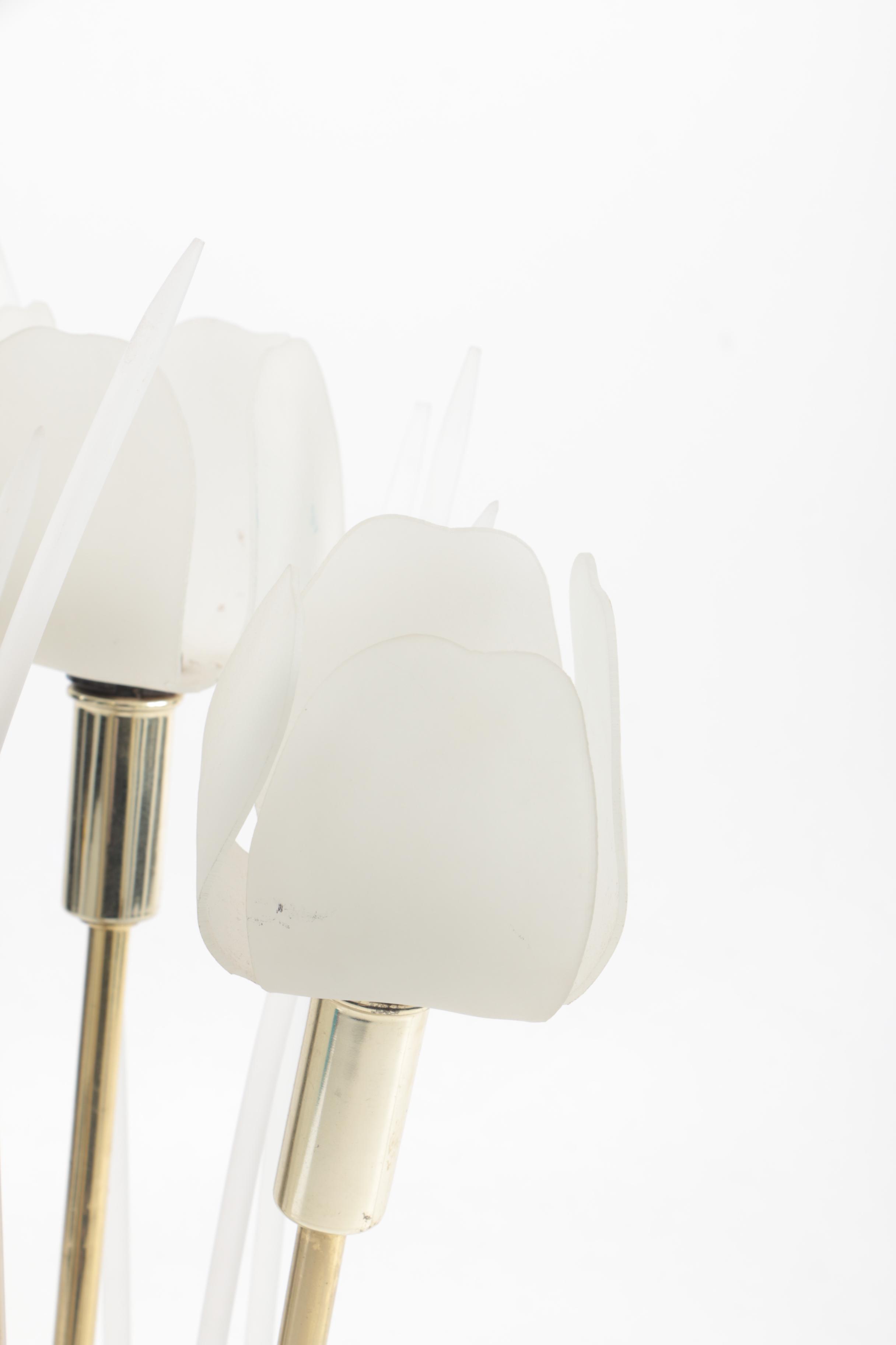 Modern White Plastic Tulip Table Lamp