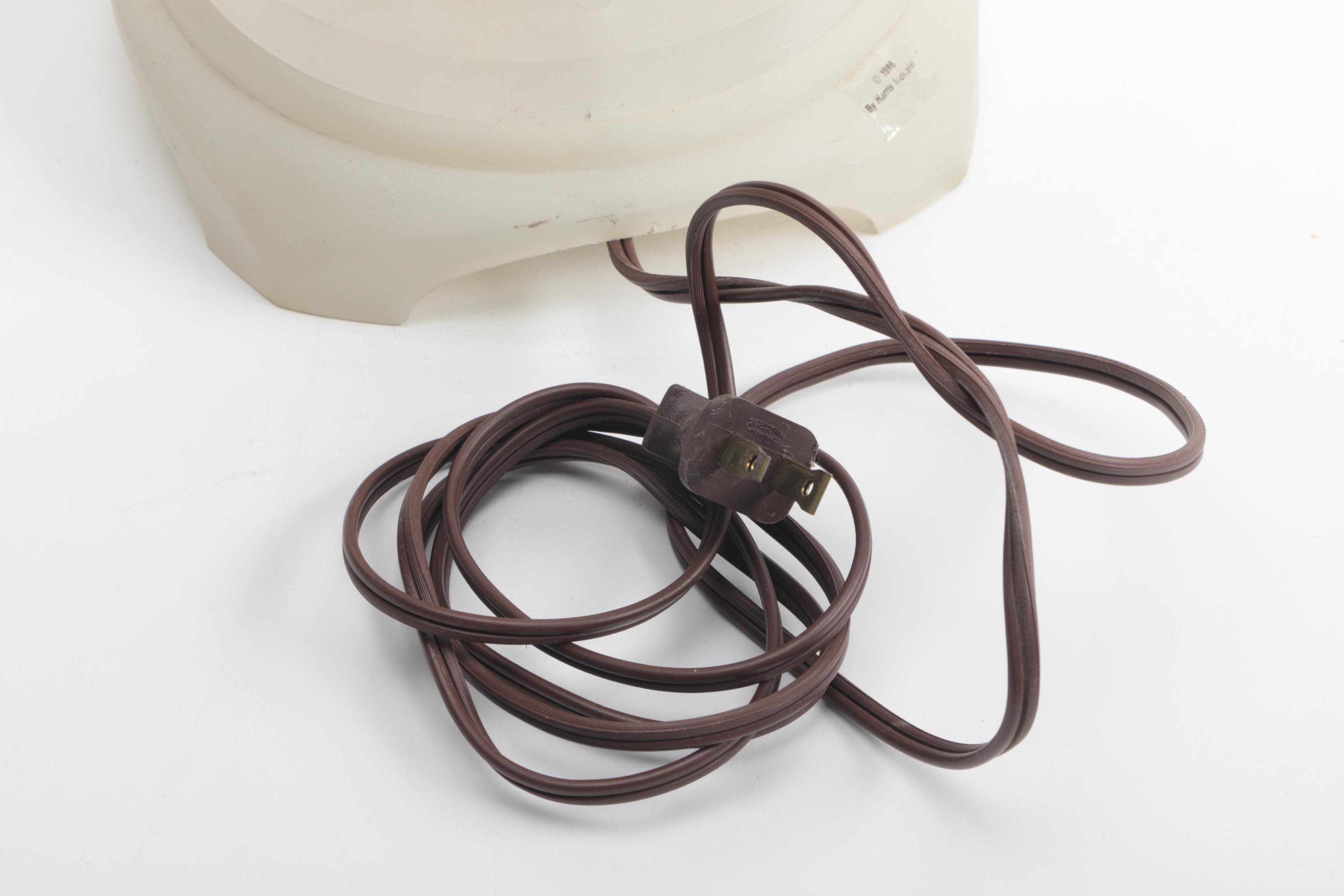 Modern White Plastic Tulip Table Lamp