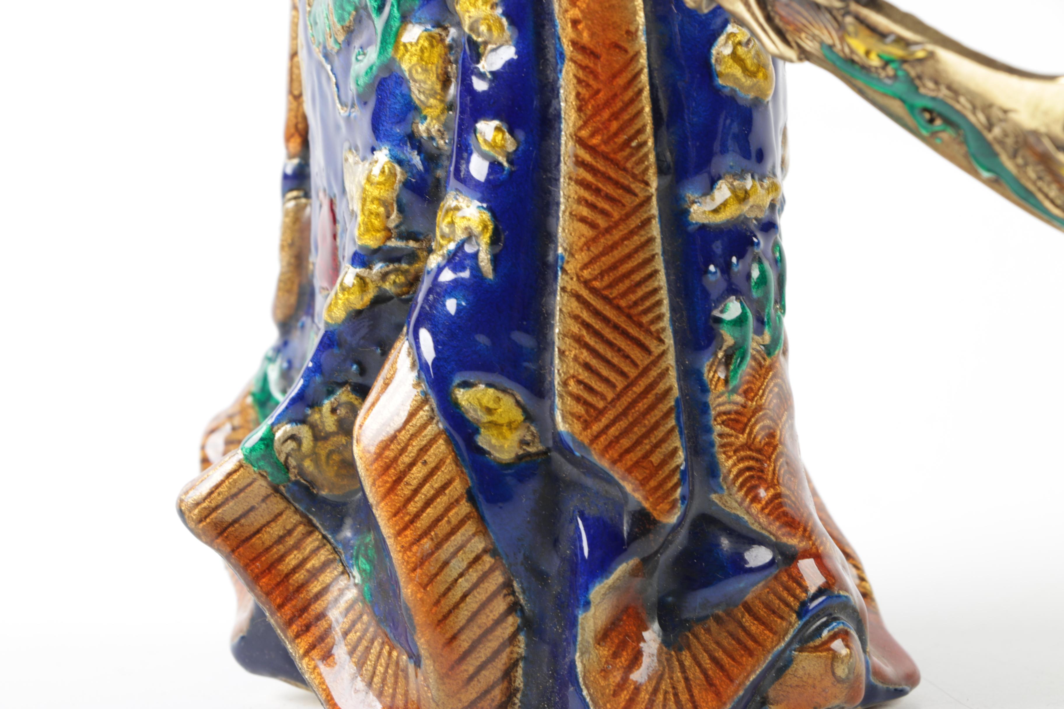 Guan Yu Bronze Warrior Figurine