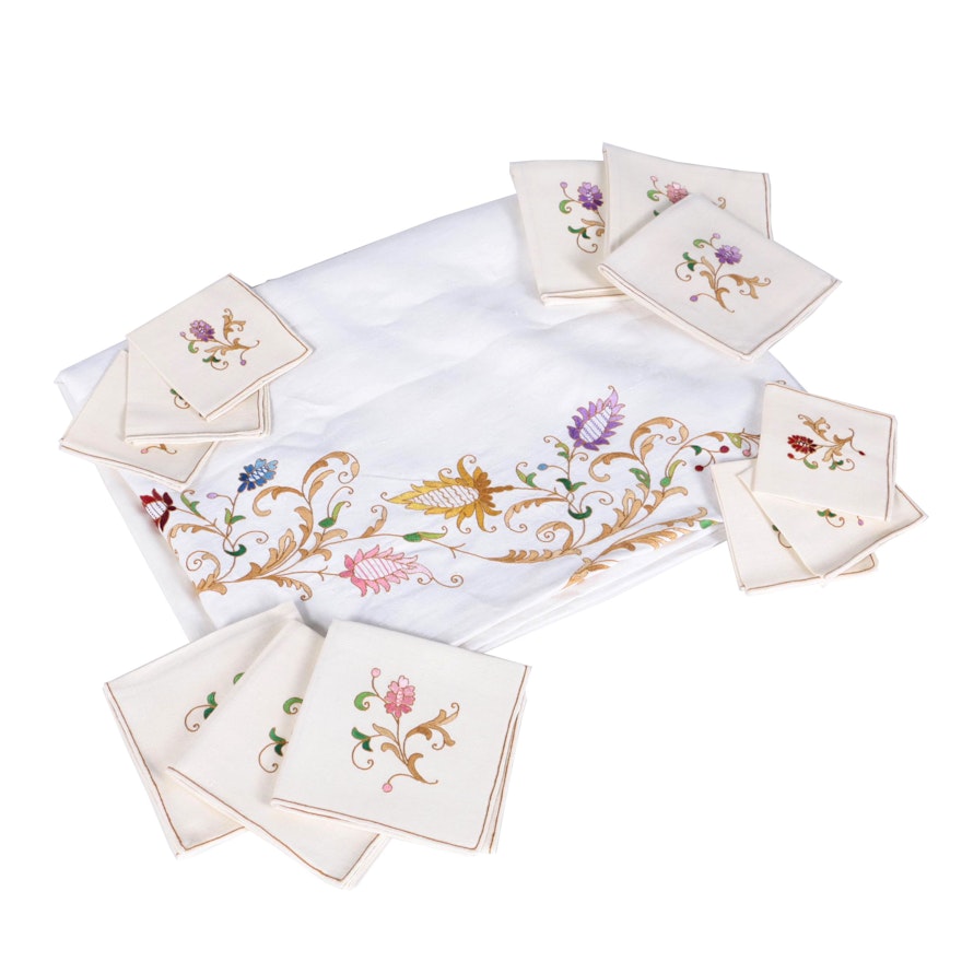 Embroidered Table Linens