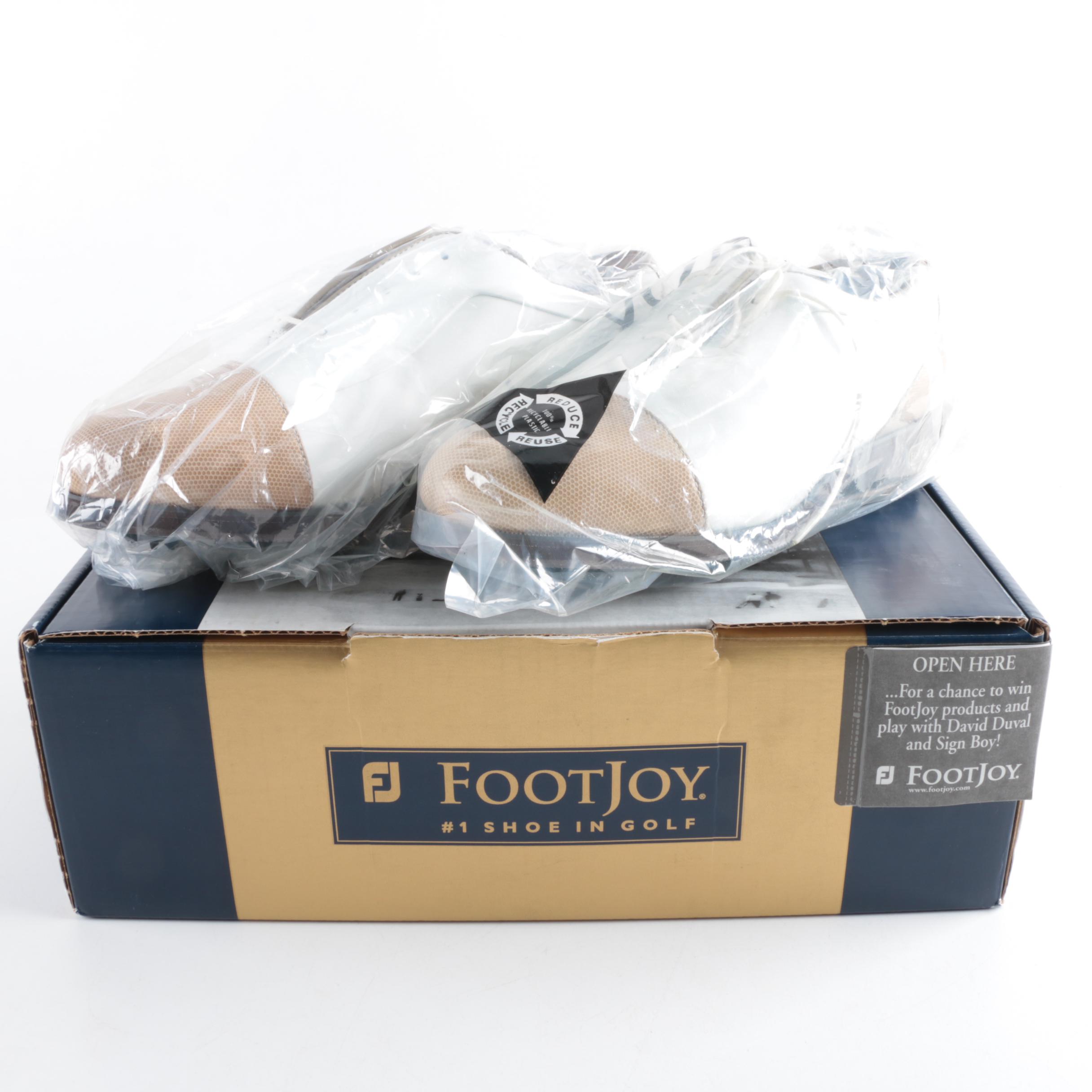 Women's Footjoy White Leather Golf Shoes