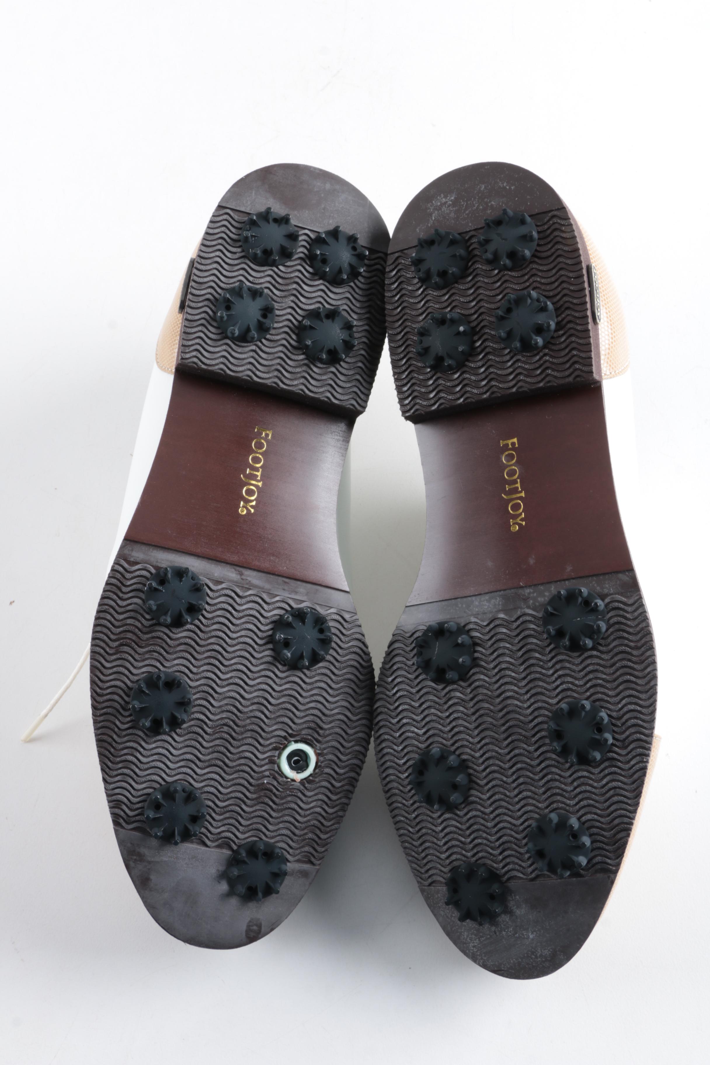 Women's Footjoy White Leather Golf Shoes