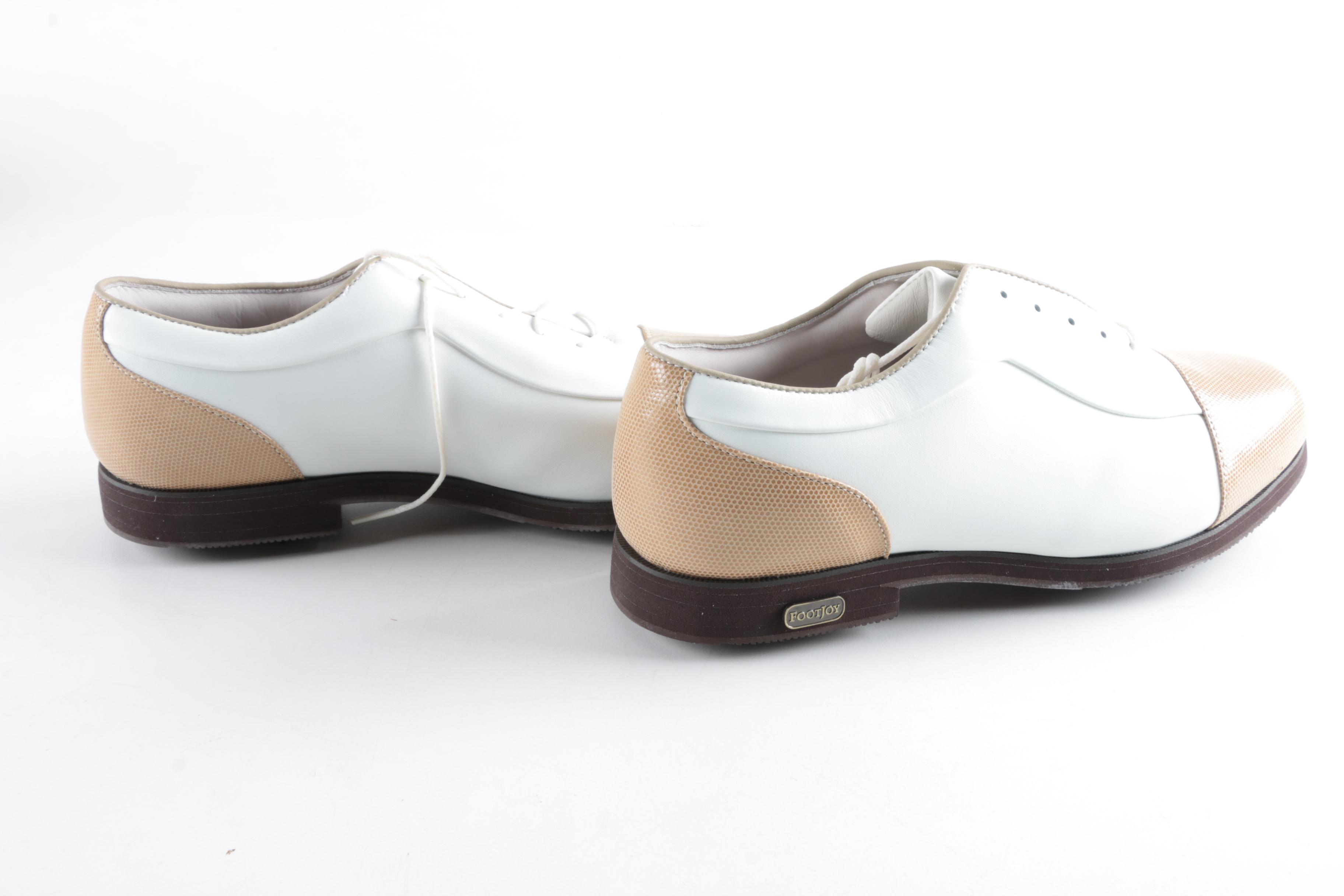 Women's Footjoy White Leather Golf Shoes