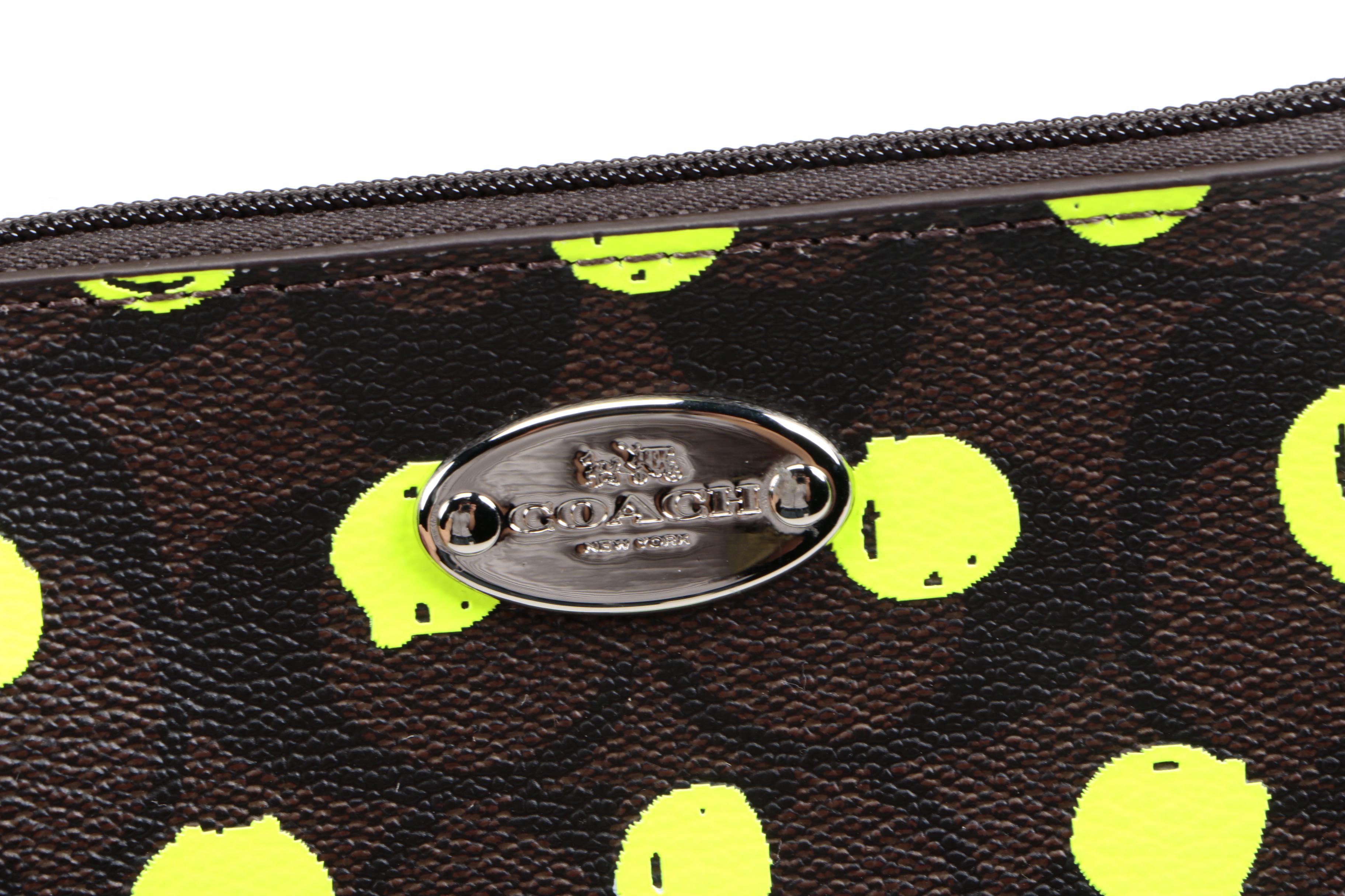 Coach Dot Cora PVC Dome Satchel and Matching Wristlet