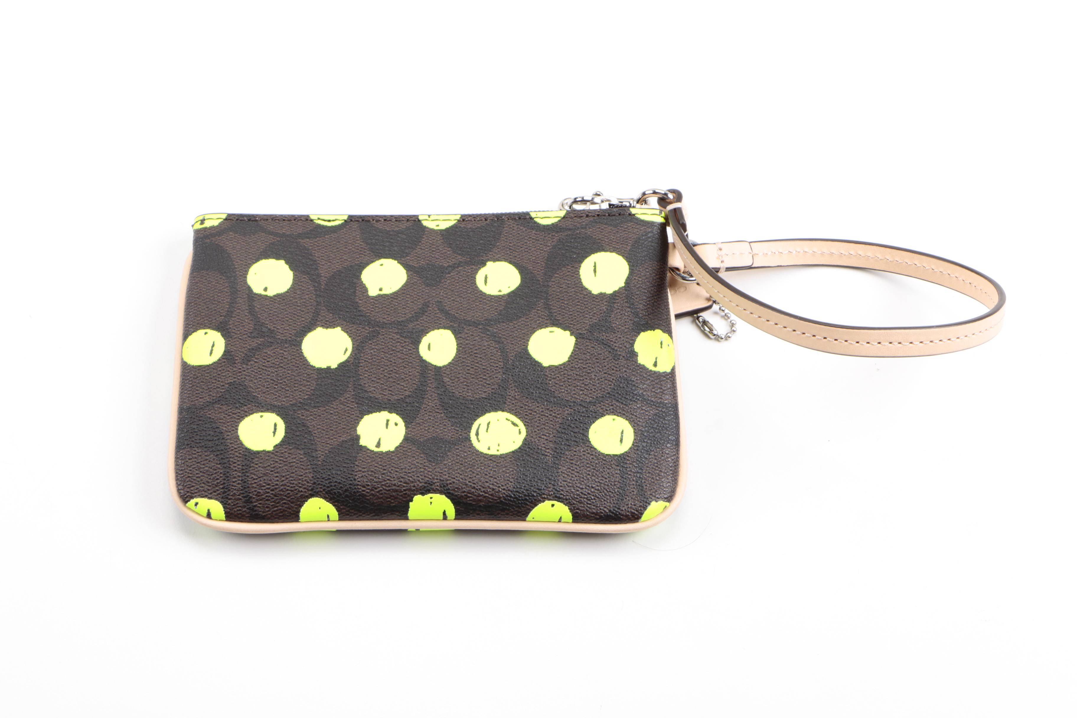 Coach Dot Cora PVC Dome Satchel and Matching Wristlet