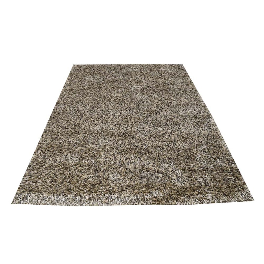 Contemporary Synthetic Shag Area Rug