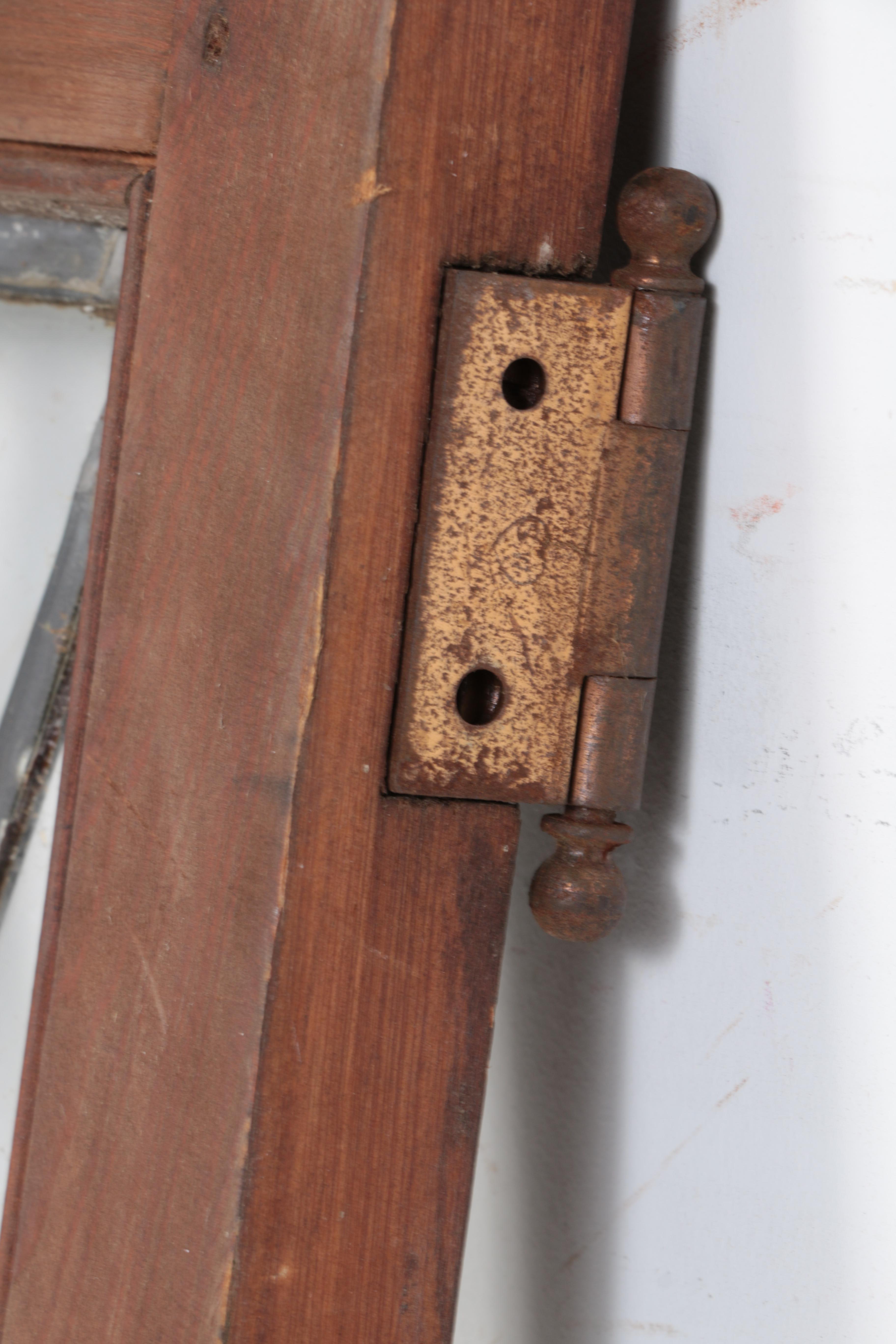 Pair of Vintage Leaded Glass Windows