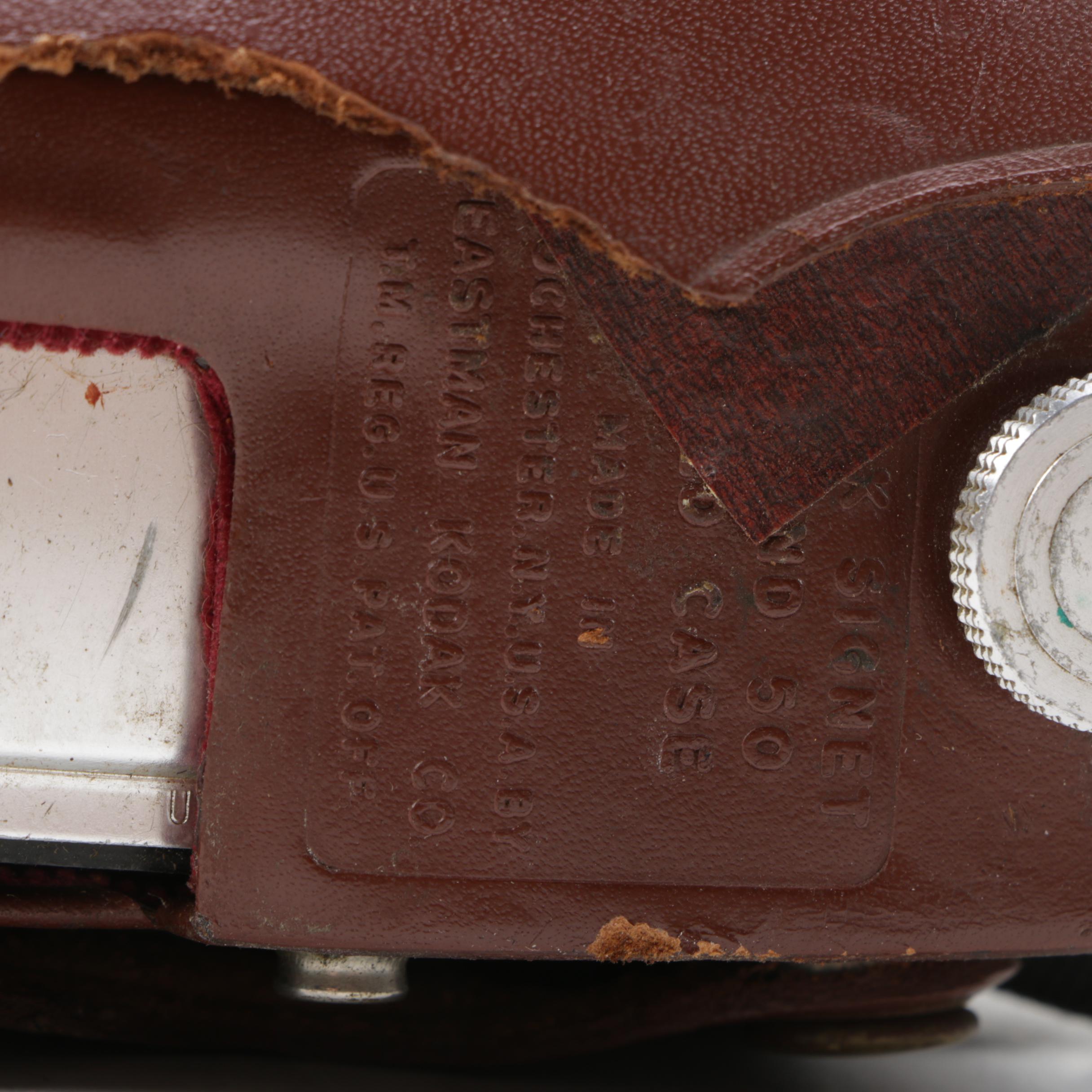 Vintage Kodak Signet 50 Camera with Leather Case