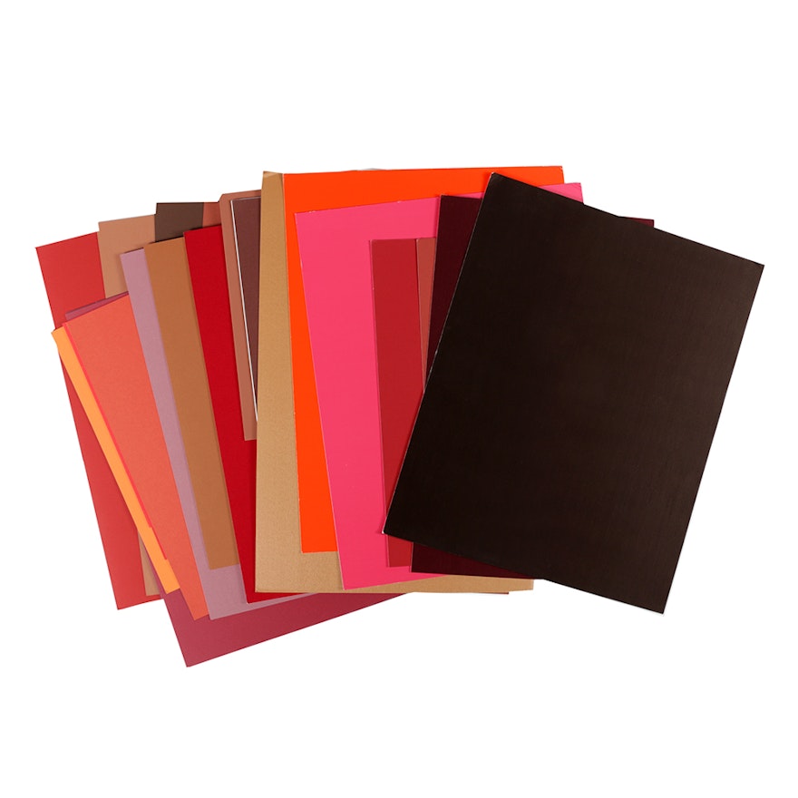 Red, Orange, and Brown Mat Boards