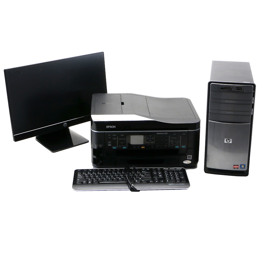 HP Desktop Computer, Printer and Acecessories