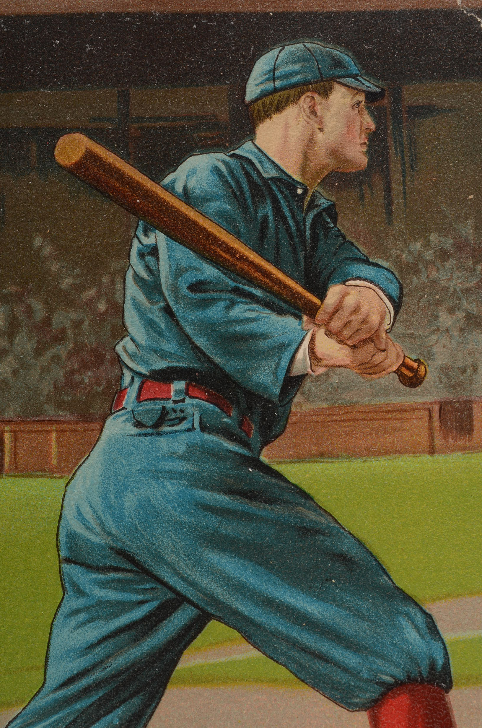 1911 Dick Hoblitzell "Turkey Red" Tobacco Cabinet Card