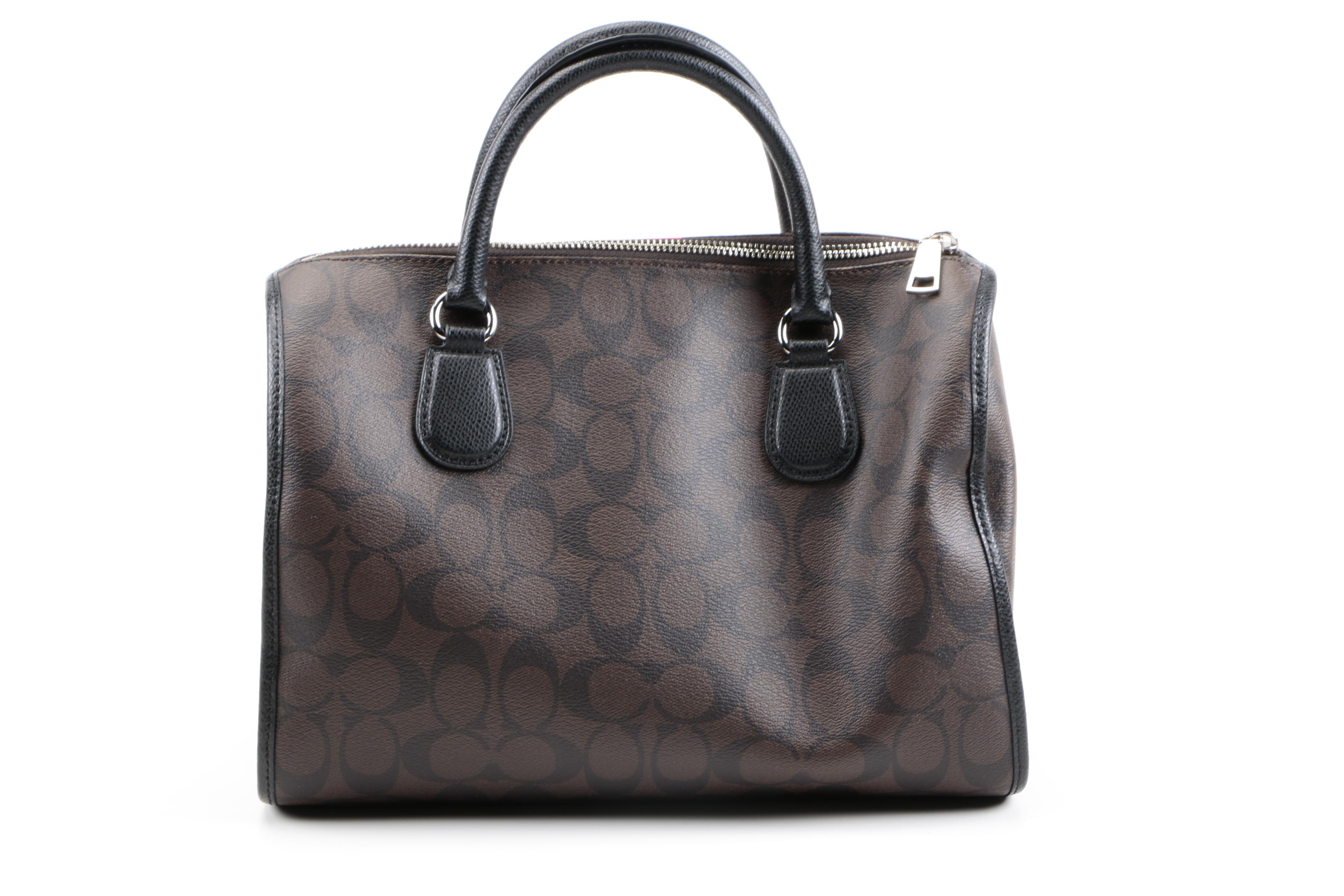 Coach Signature Stripe Bennett Satchel