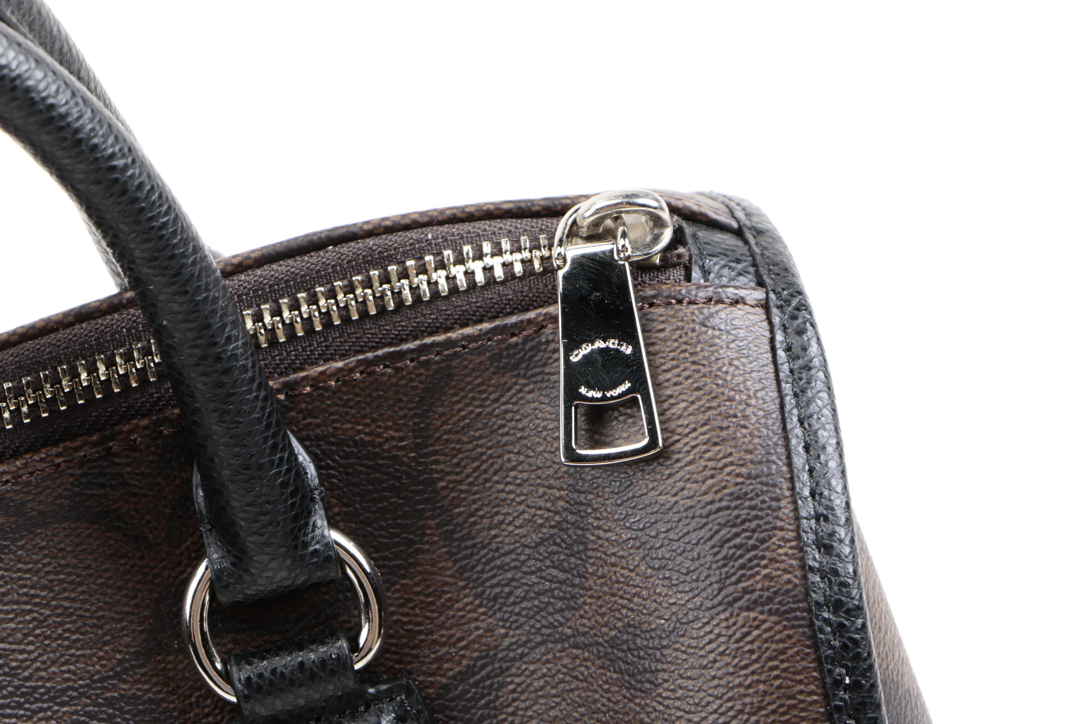 Coach Signature Stripe Bennett Satchel