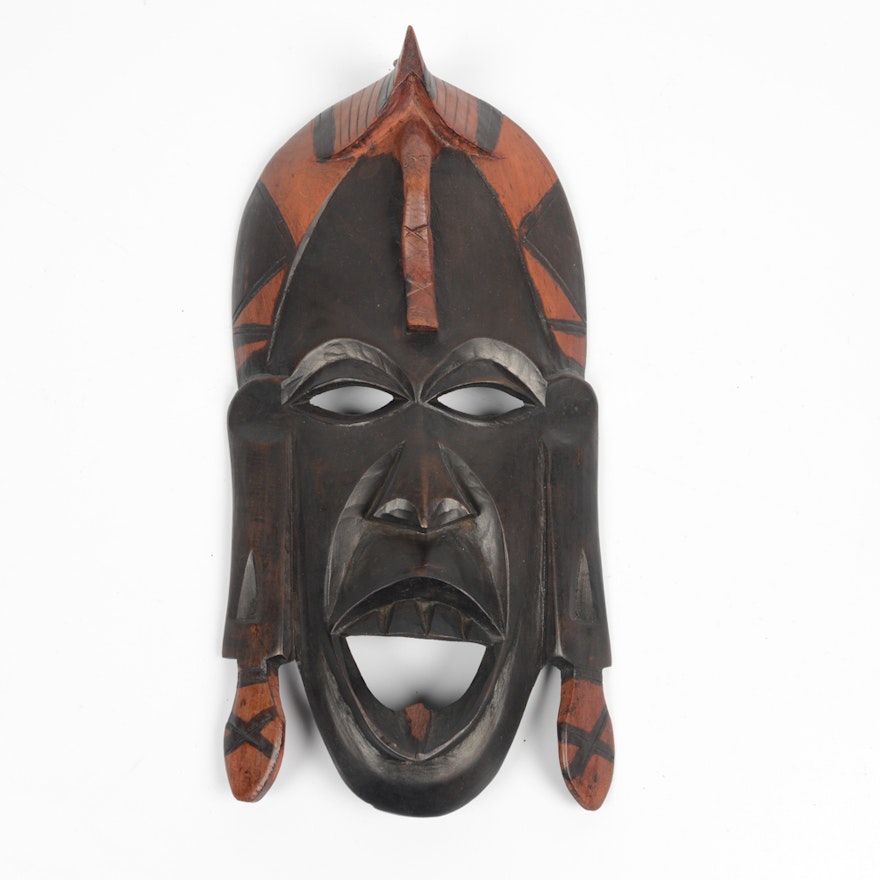 Kenyan Maasai Mara Hand Crafted Wood Mask