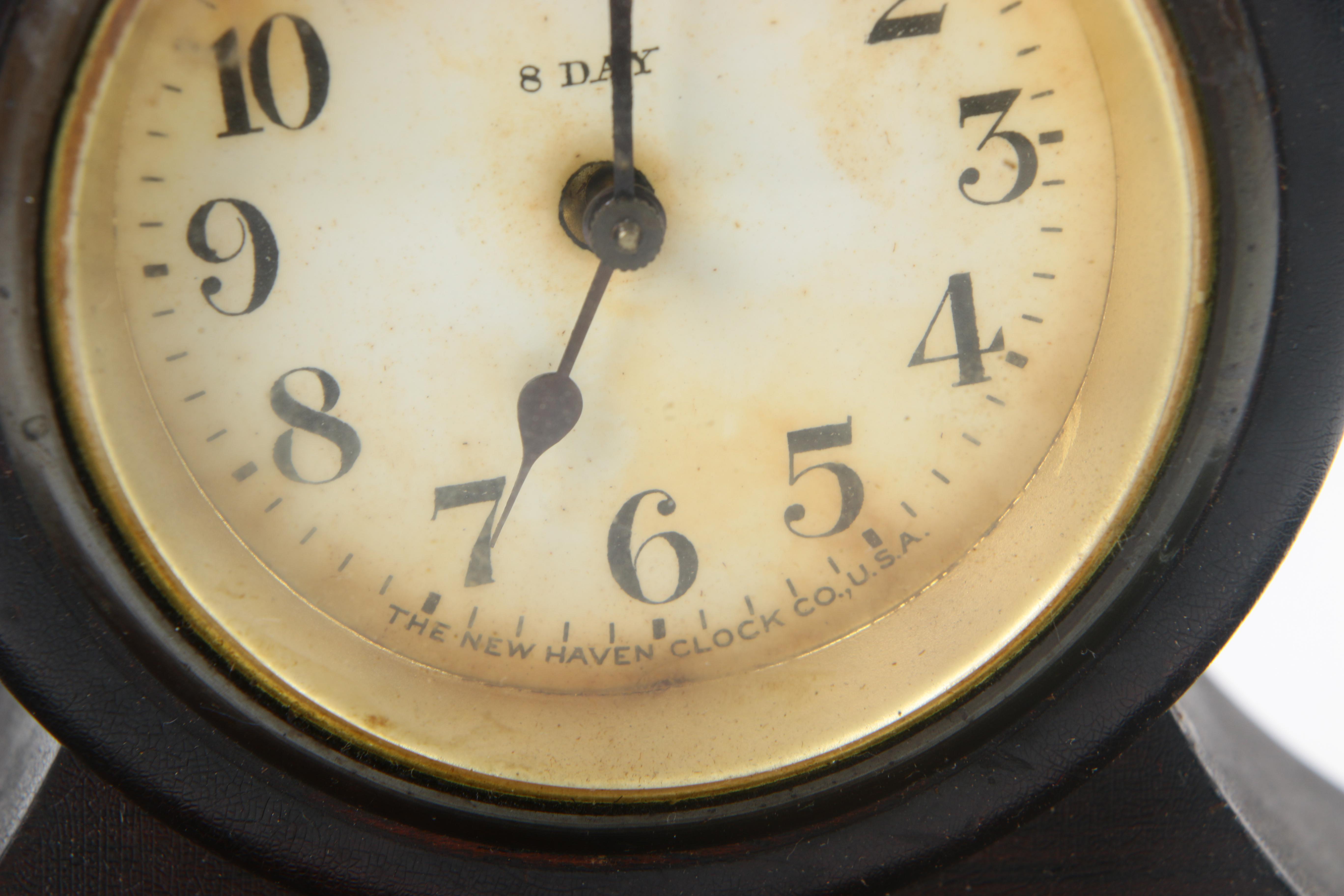 New Haven Clock Co. Eight Day Winding Mantel Clock