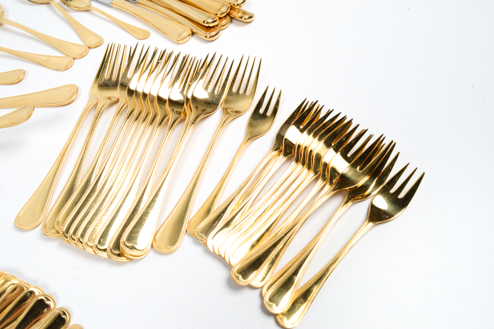 Soligen Germany Gold Plate "Royal Collection" Flatware
