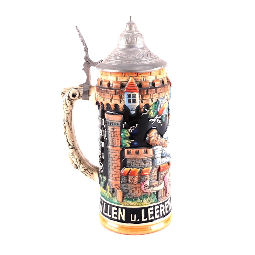 German ceramic tankard