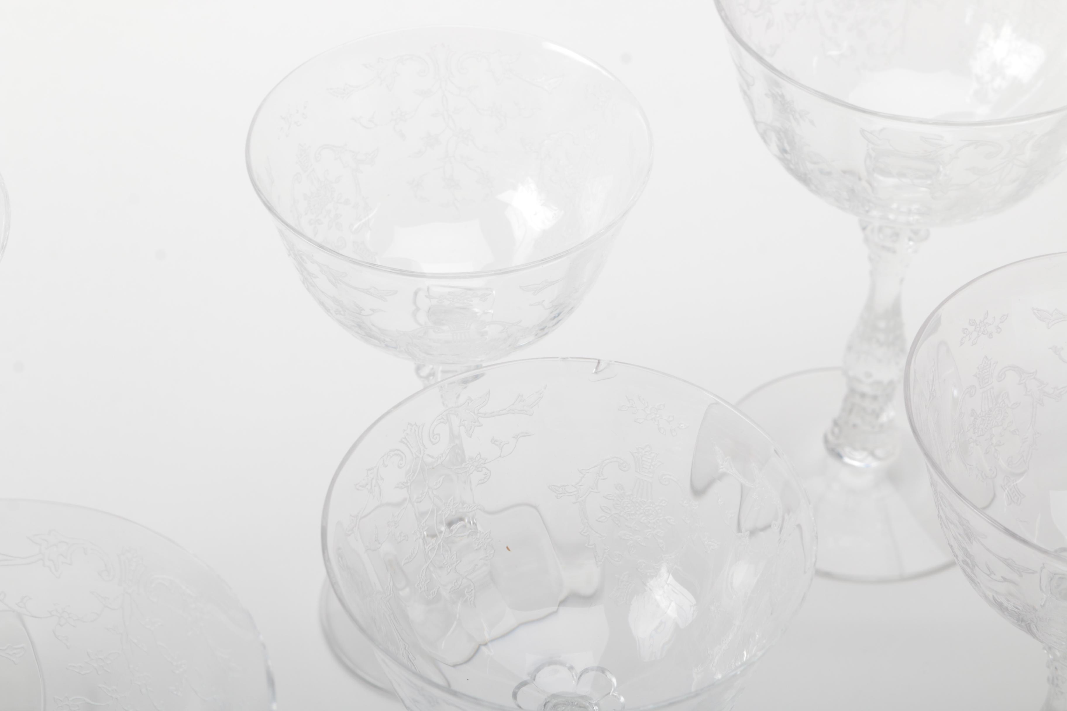 Etched Glassware Set