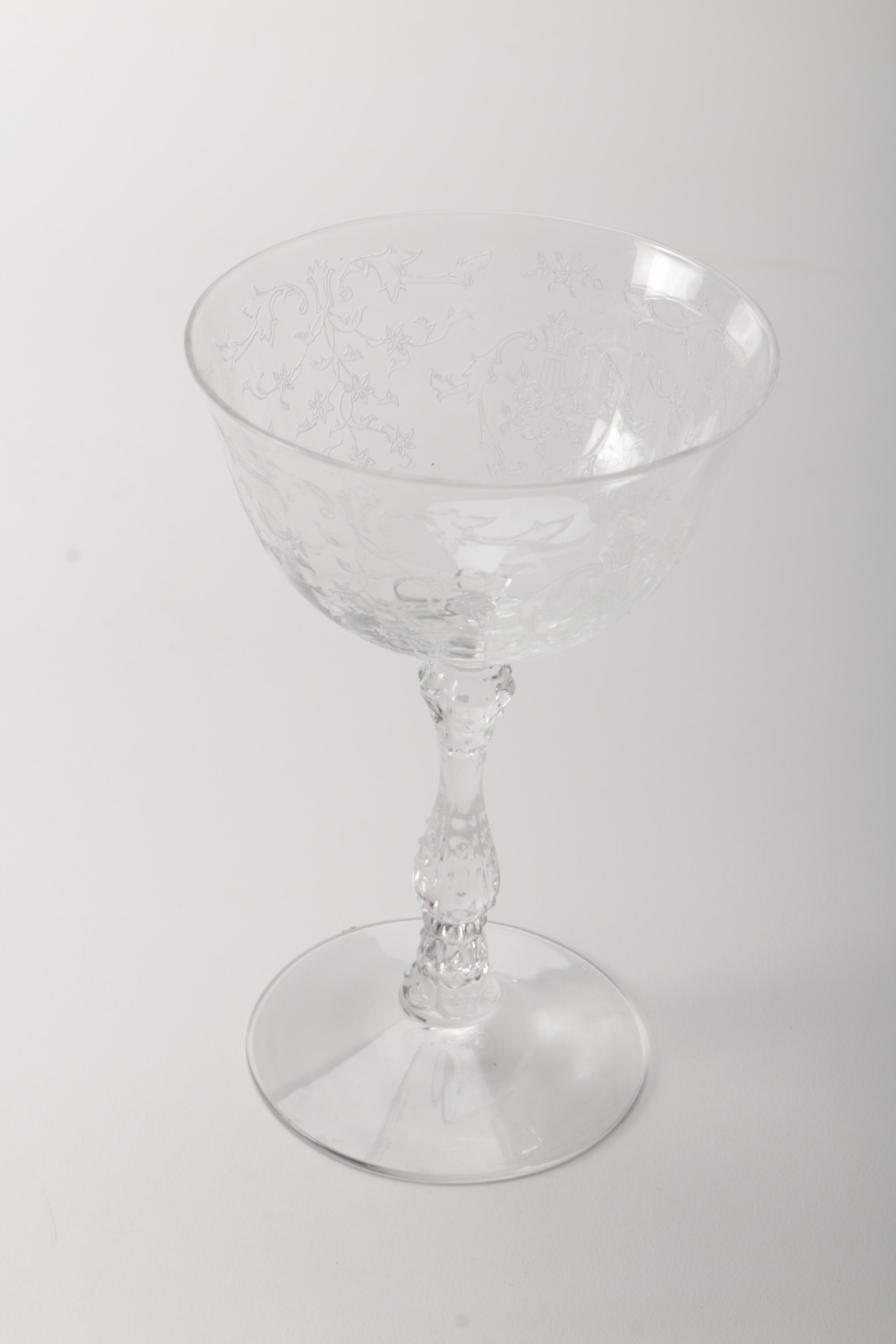 Etched Glassware Set