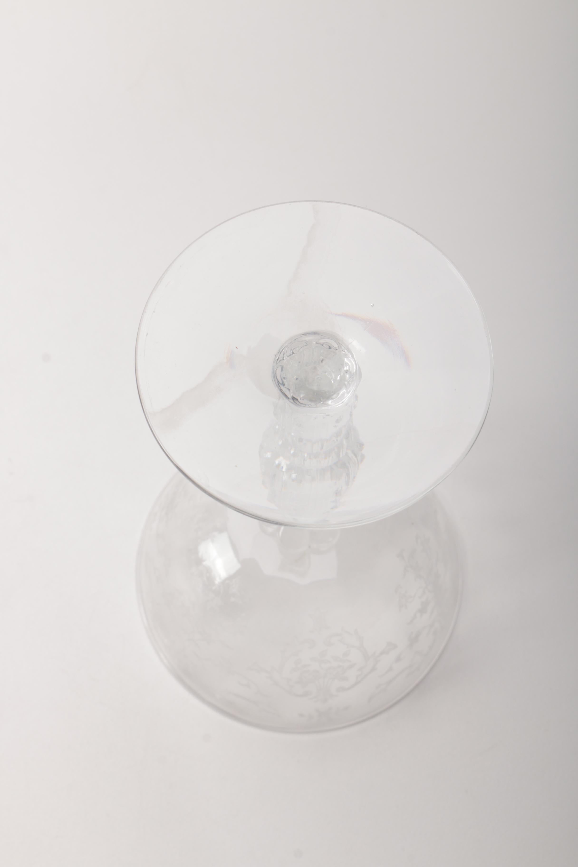 Etched Glassware Set