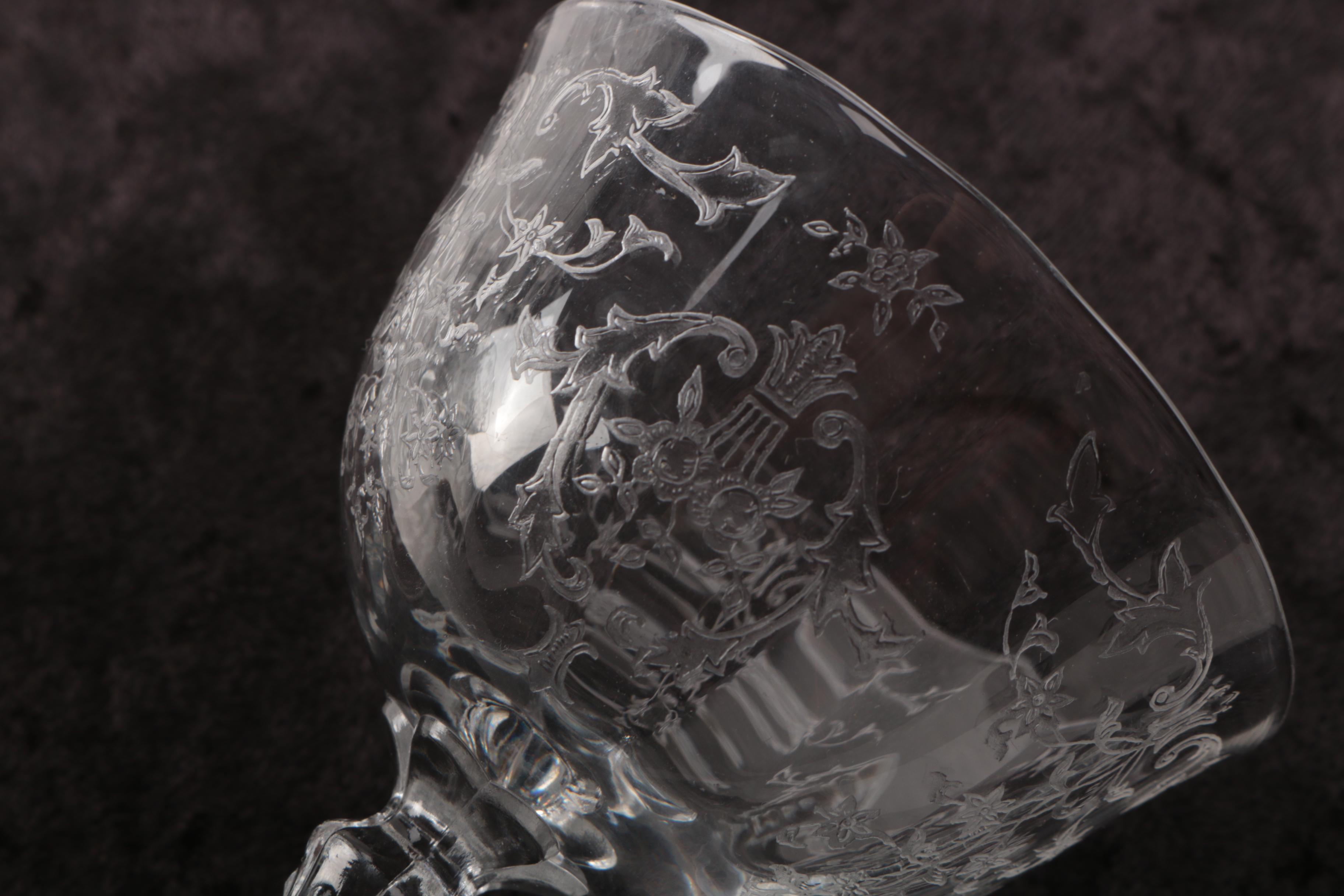 Etched Glassware Set