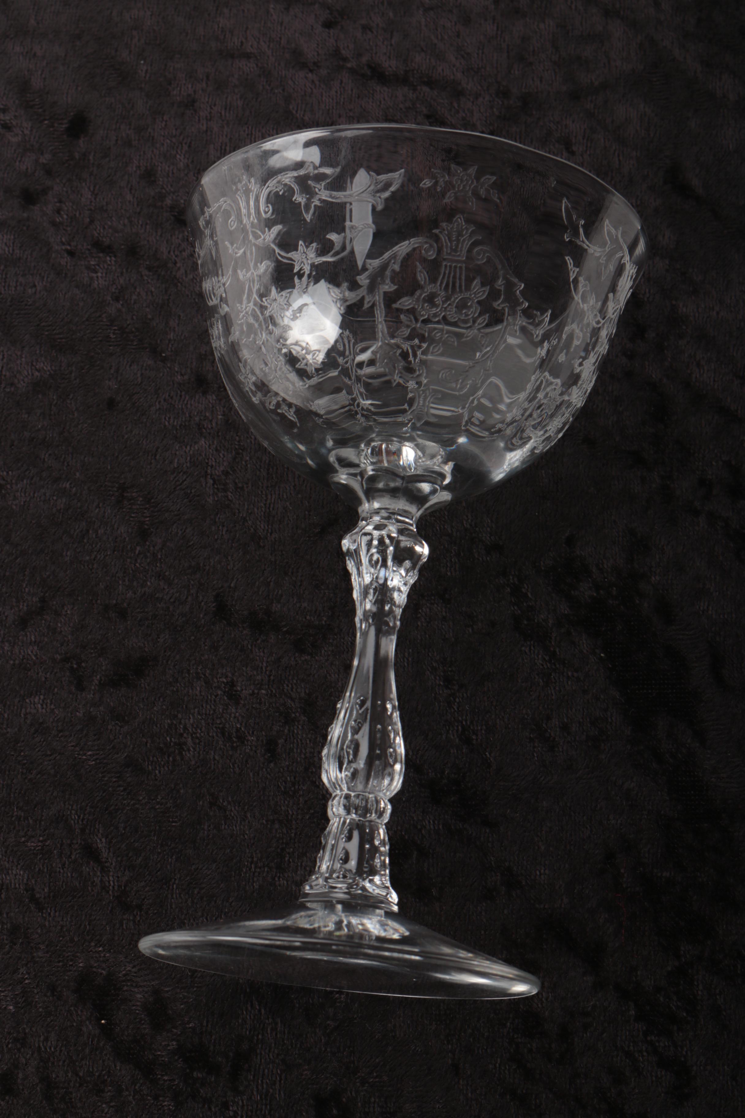Etched Glassware Set